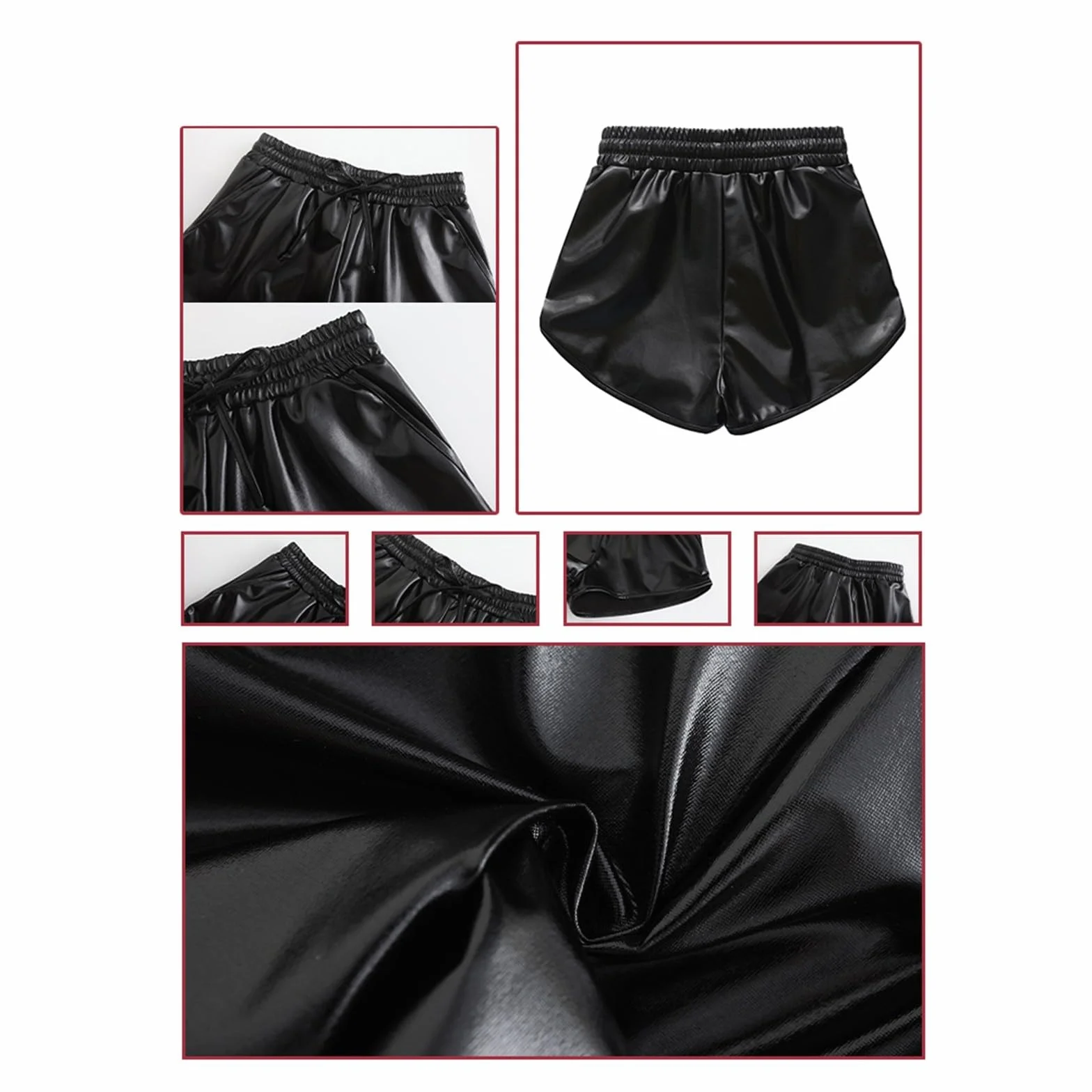 2025 - Pantalones de ejercicio de verano para niños (niños y niñas), pantalones de baile con ribete de cuero, pantalones cortos de tres cuartos, pantalones cortos de baile modernos, altura recomendada