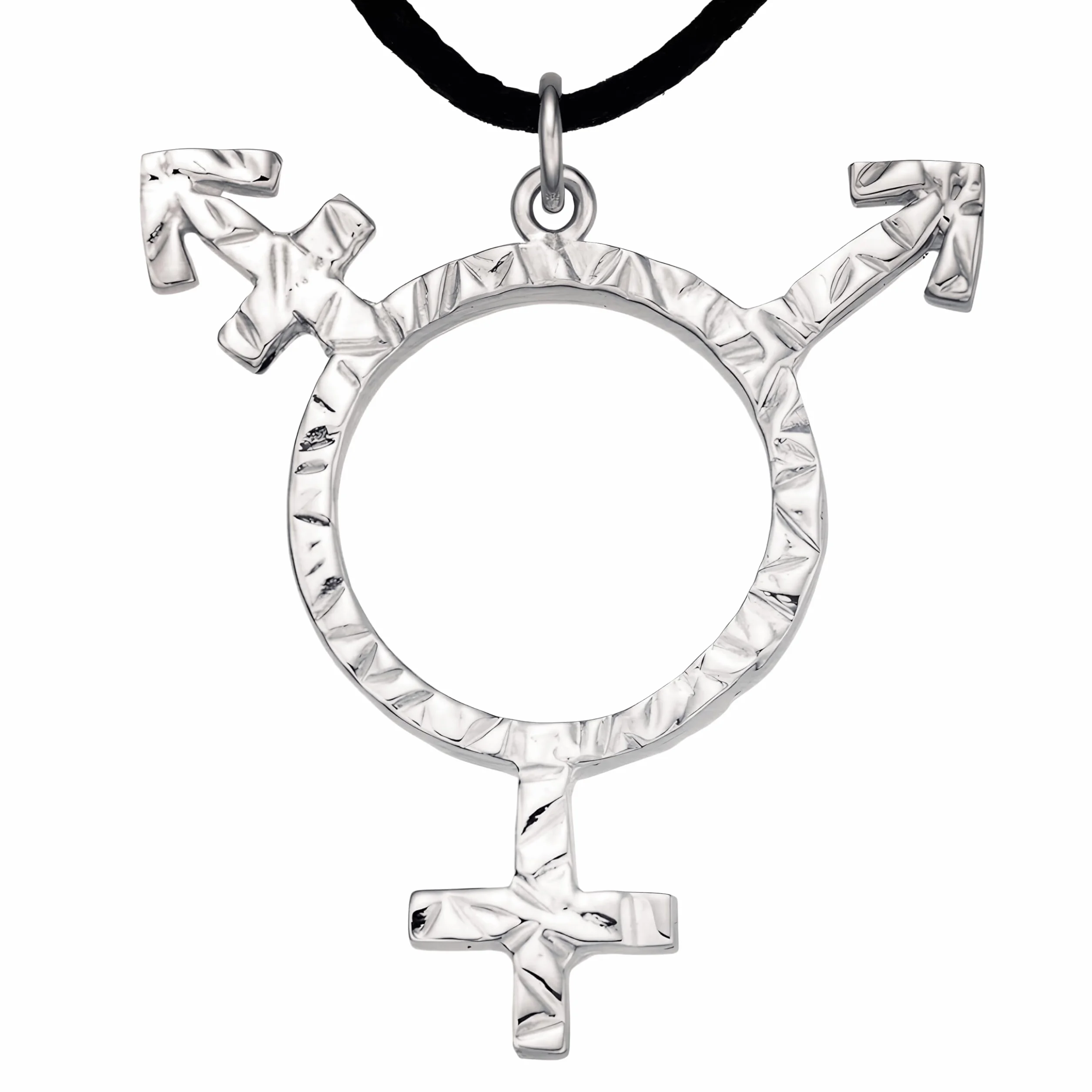 Colgante Charm LGBTQ Pride plata de ley 925 chapado en platino bañado en oro joya collar pulsera regalo