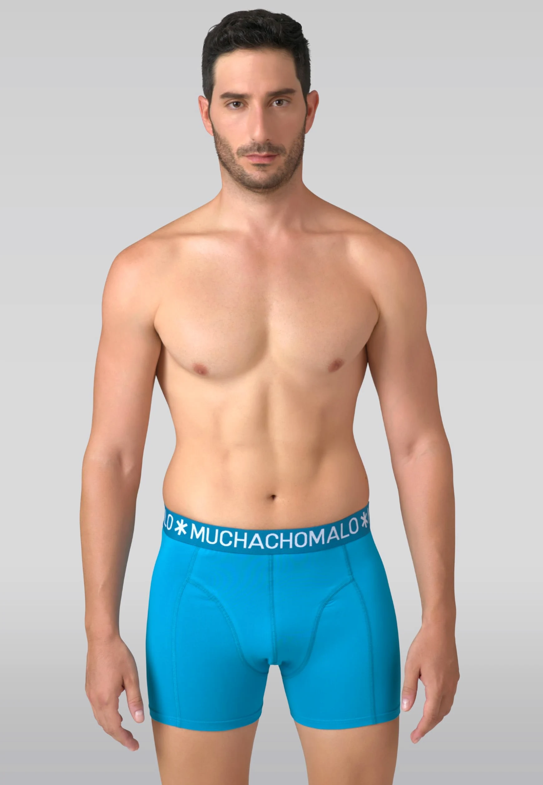 Muchachomalo Calzoncillos para Hombre, Ropa Interior Lisa de Algodón para Hombre, Pack de 4 Unidades, Bóxers Lisos de Corte Clásico con Cintura Elástica
