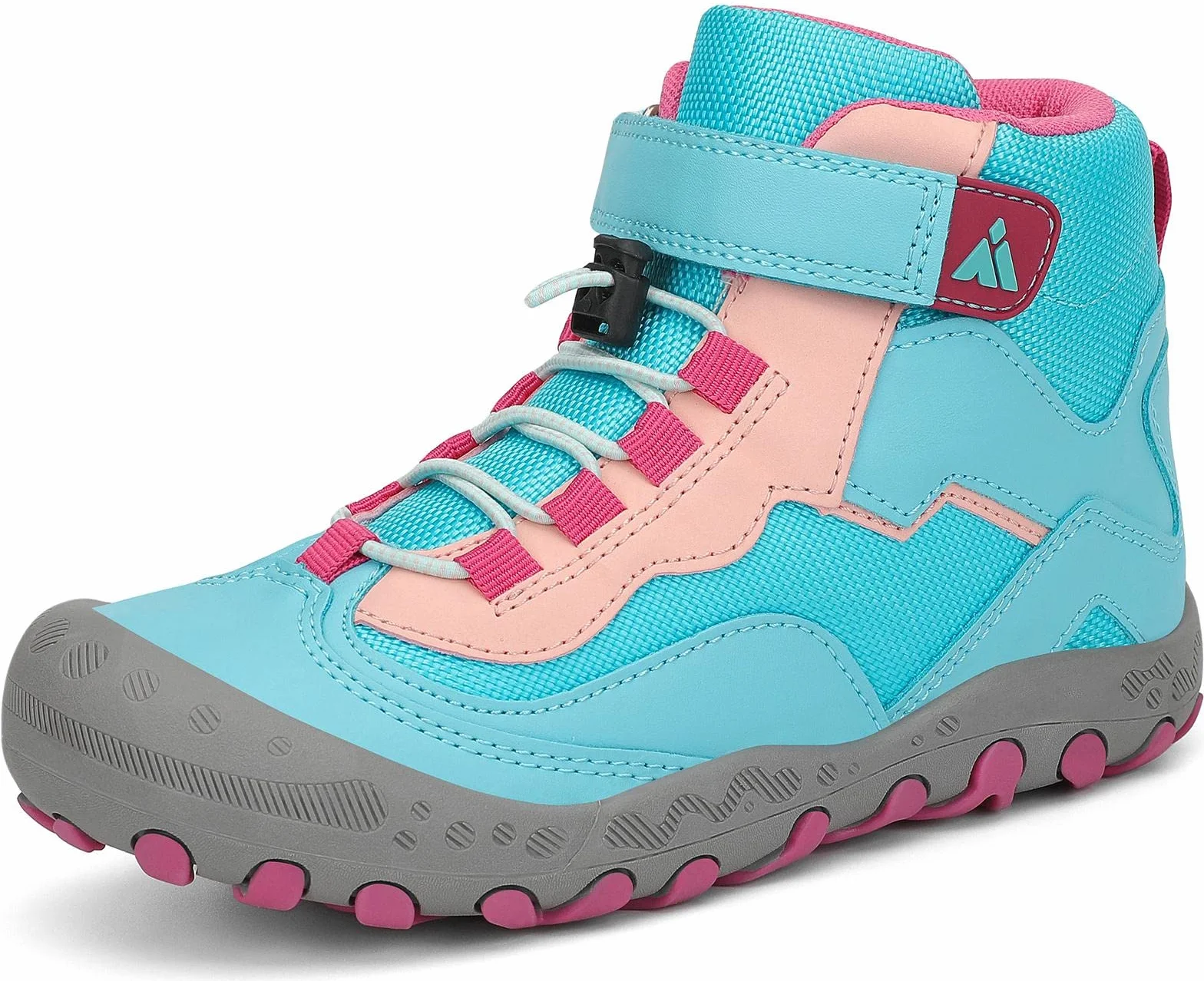 Mishansha Botas de Senderismo Niño Niña Zapatos de Trekking Antideslizante Ligero Zapatillas de Montaña Cómodos Exterior, Cielo Azul 38 EU