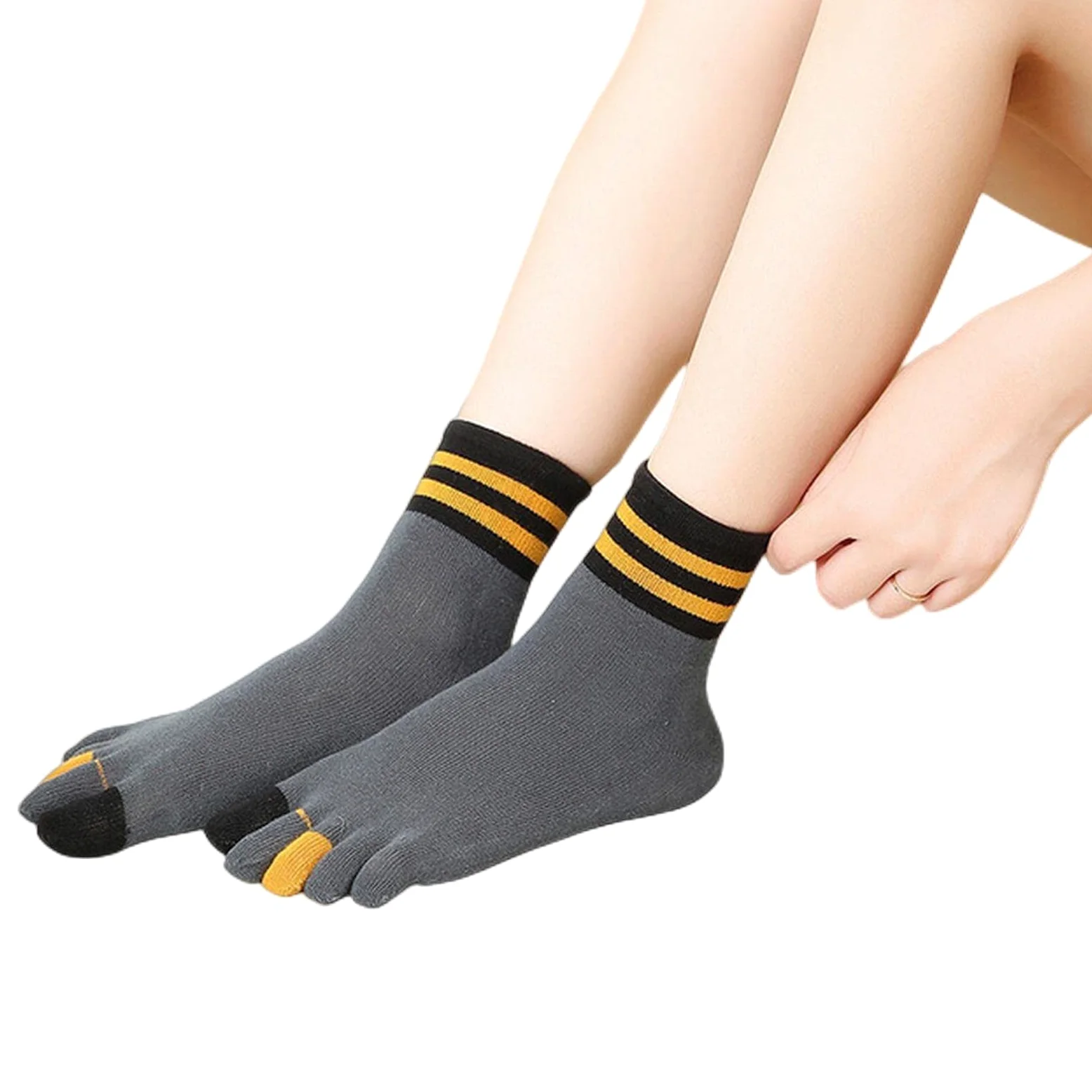 MOGSA Calcetines para mujer, 5 unidades, transpirables, suaves, cortos