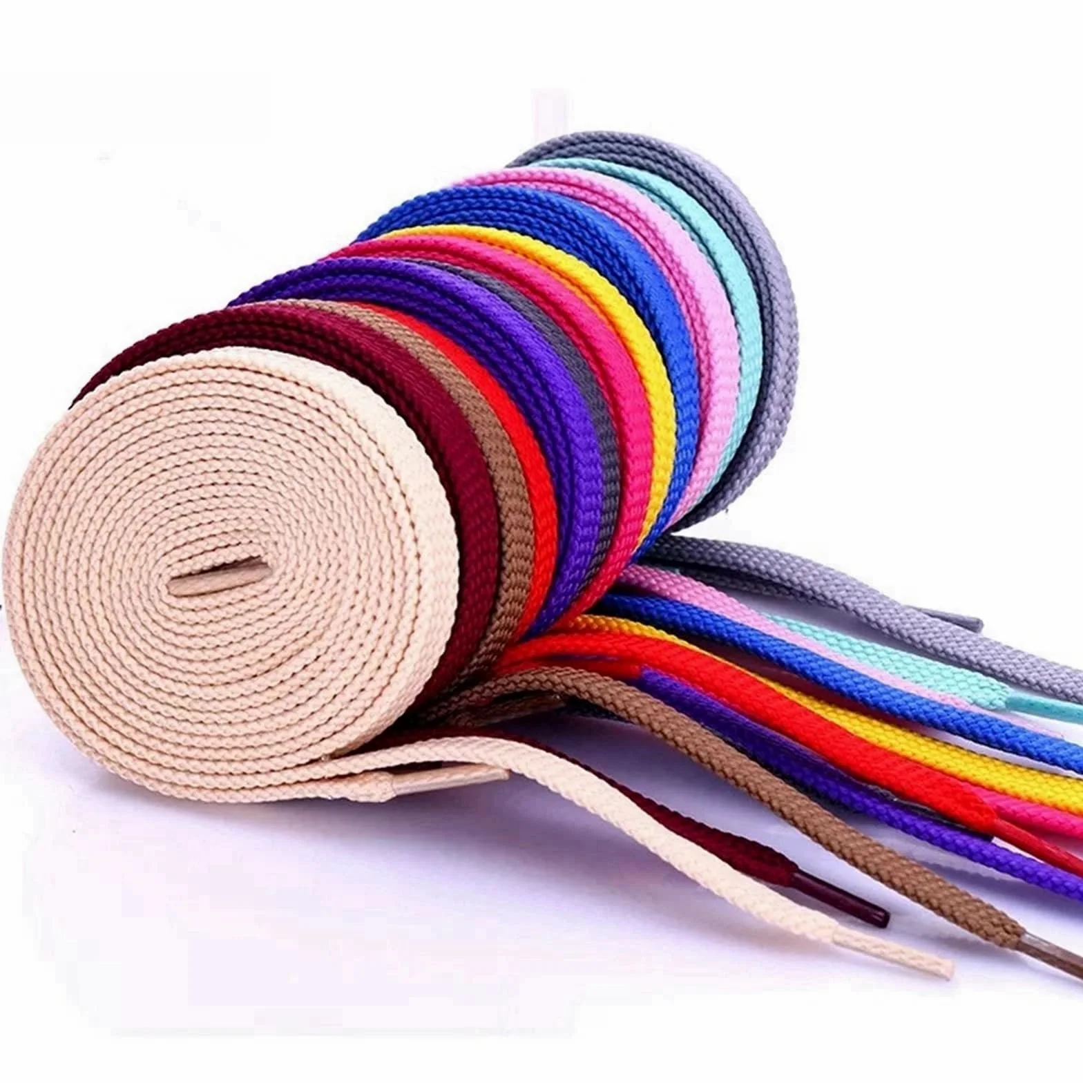 10 pares de cordones clásicos gruesos for zapatillas planas, informales, for adultos y niños Para Sneaker