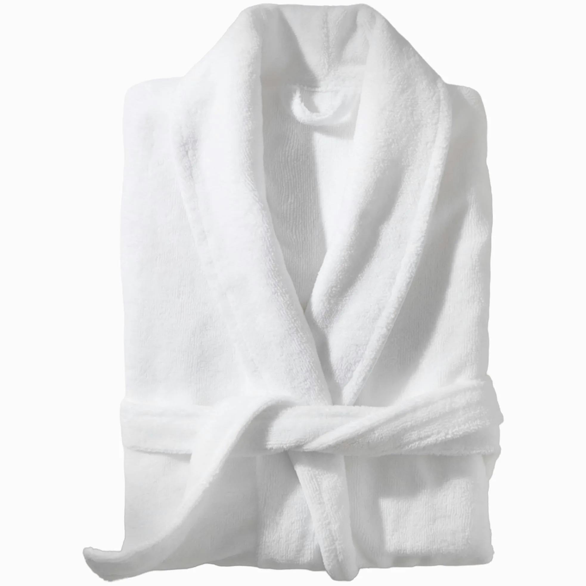 Albornoz Hombre y Mujer de Ducha Blanco de Algodón Atercipelado 290GSM | Rizo Absorbente, Suave y Ligero | Albornoz Estilo Spa En Casa | Certificado OEKO-TEX® | Inspirado en los Hoteles