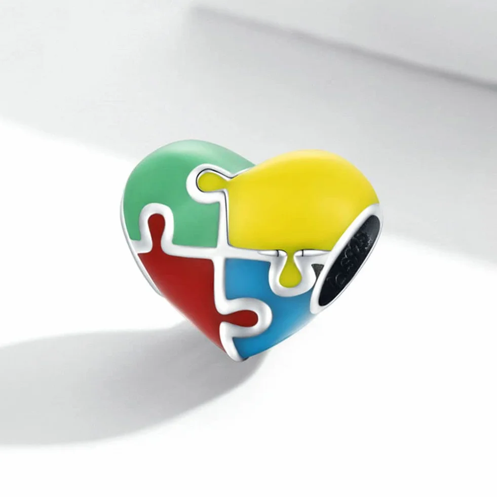 Abalorio de plata de ley 925 rompecabezas cubo mágico para pulsera Pandora