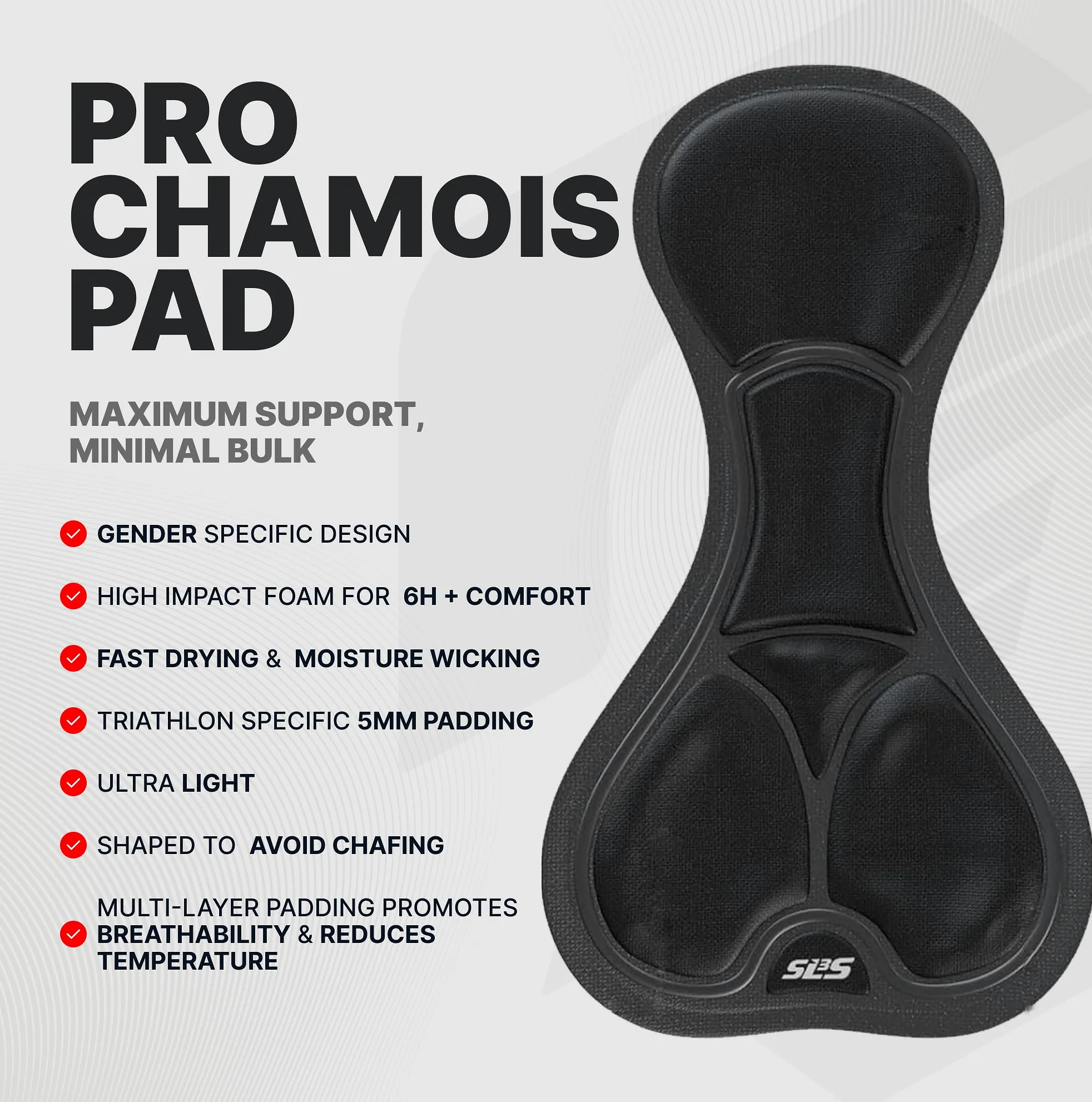 SLS3 Pro Traje de Triatlón para Hombre - Tri Suit Sin Mangas FX - Traje de Triatlón Acolchado - Secado Rápido