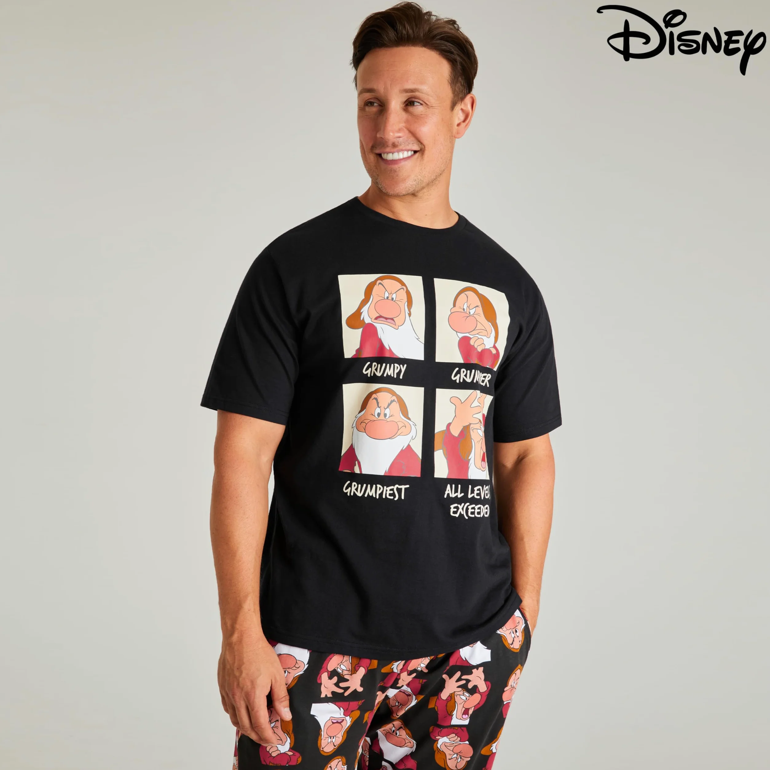 Disney Pijamas para Hombres - Camiseta y Pantalones, Conjunto Tallas S-3XL Regalos Navidad