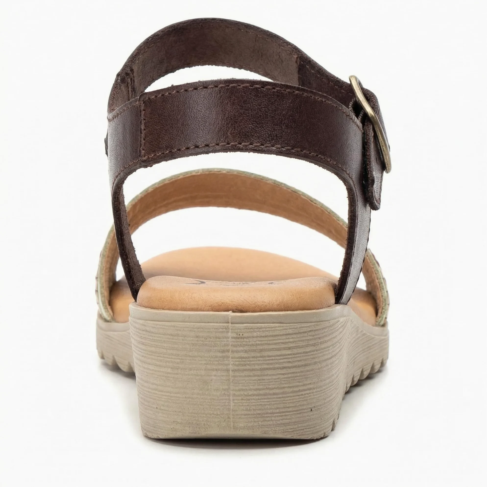 NOESLOMISMO BY DILEMA Sandalias Cómodas de Cuña Baja para Mujer | Tiras Trenzadas Multicolores