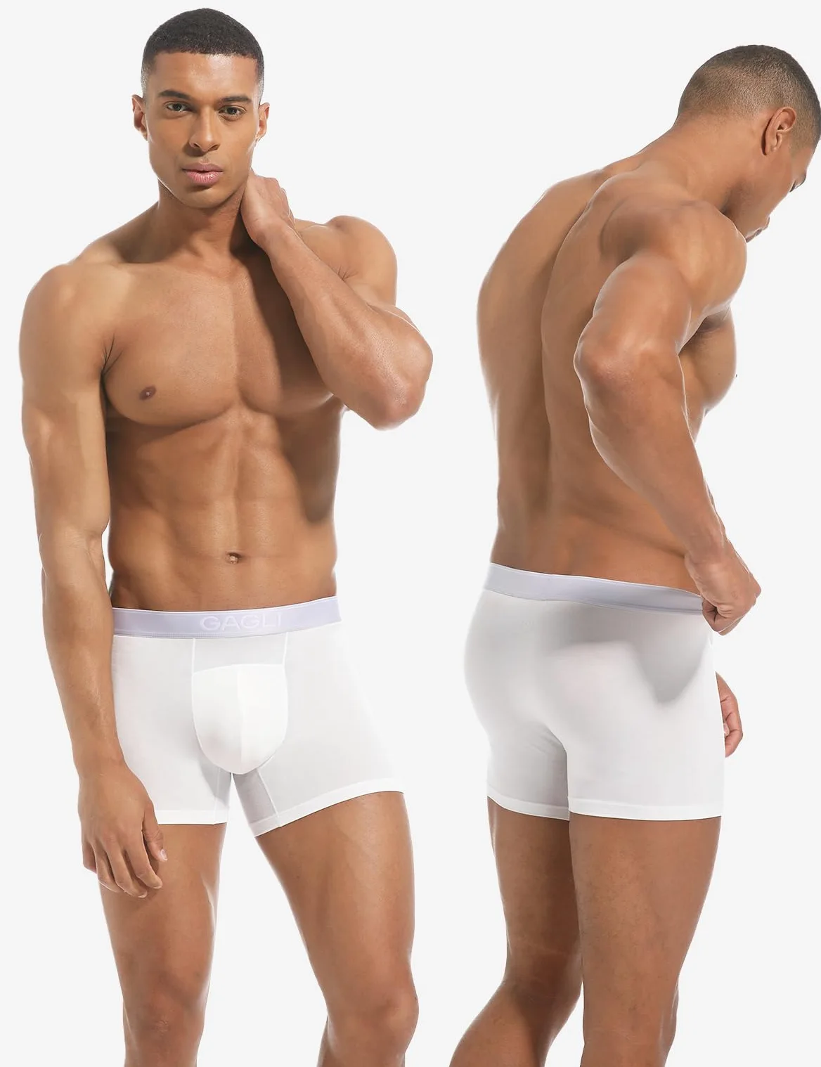 Calzoncillos Bóxer para Hombre 3 Unidades - Tejido Modal Transpirable, 4-Way Stretch, No Se Arruga - Pack de Ropa Interior Cómoda | Calzoncillos para hombre que transportan la humedad, cintura ComfortFlex