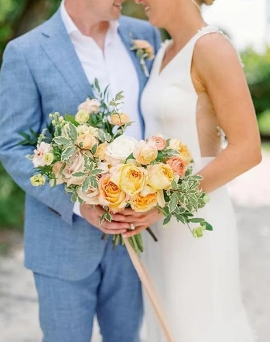Traje de lino 2 piezas hombre ajustado verano boda novio chaqueta esmoquin pantalones