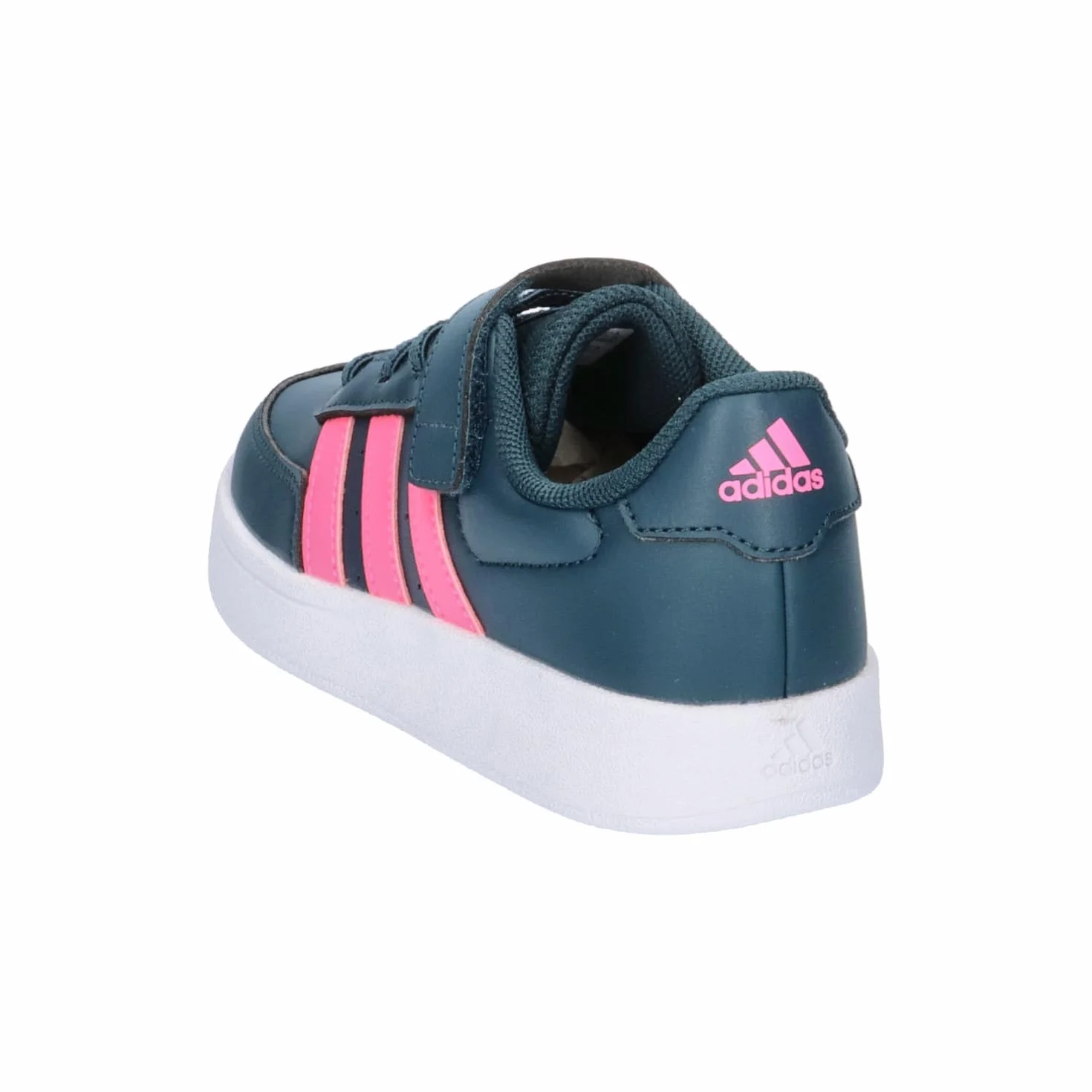 adidas Breaknet Lifestyle Court Elastic Lace Top Strap Shoes Arctic Night Lucid Pink Cloud White 37 1/3 EU