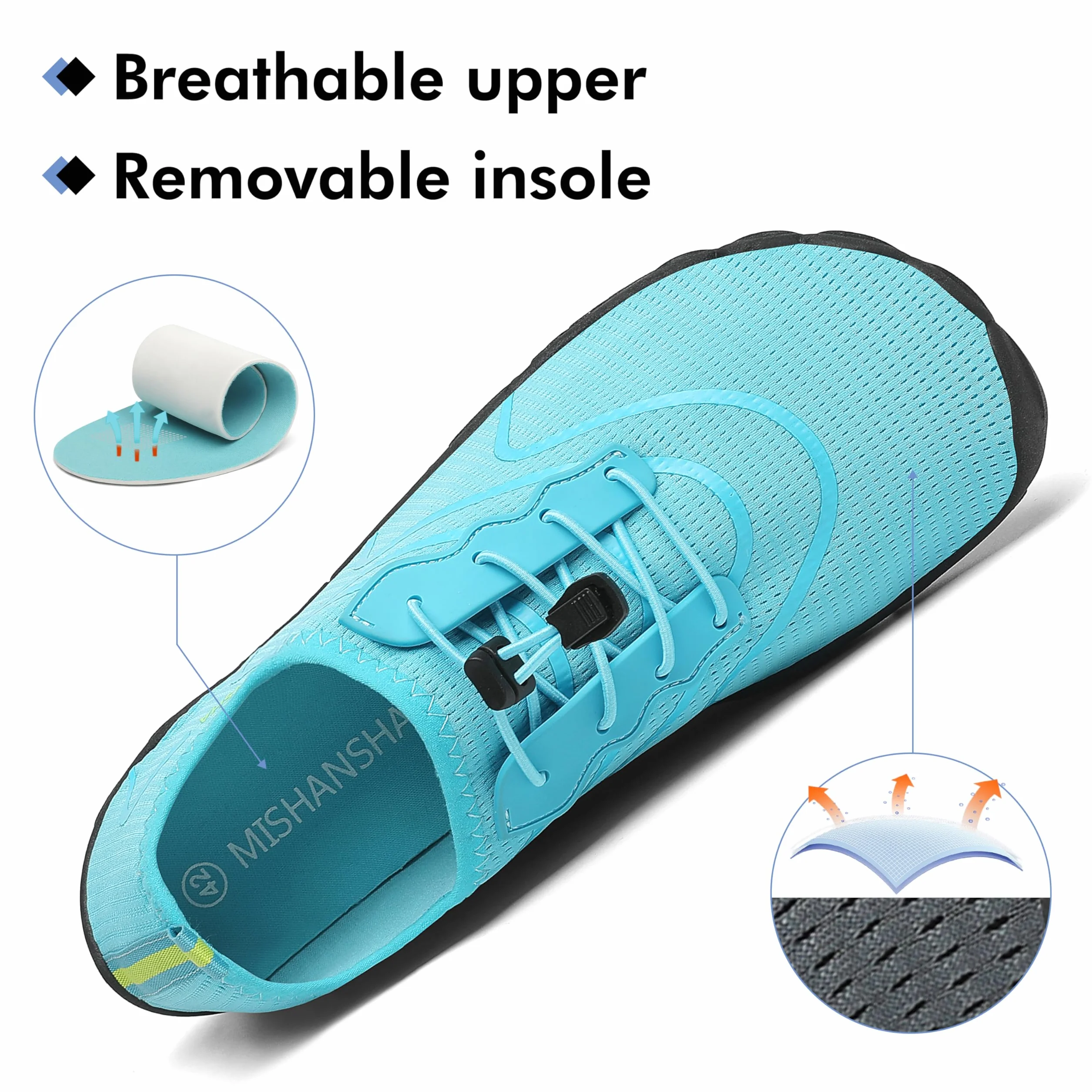 Mishansha Barefoot Escarpines Hombre Verano Zapatos de Agua