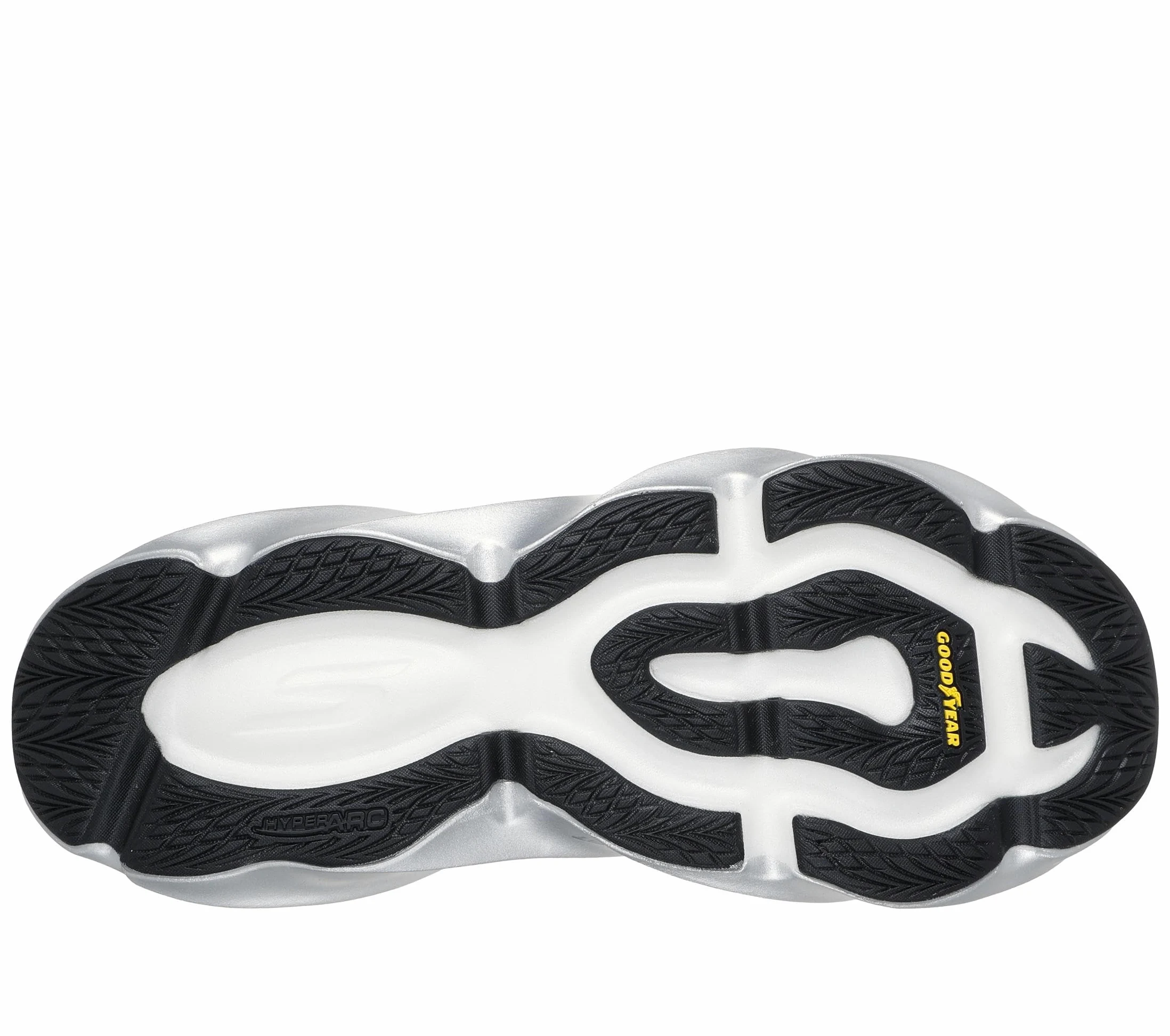 Skechers Aero Burst - Zapatillas para Hombre, Negro/Blanco, 44 EU