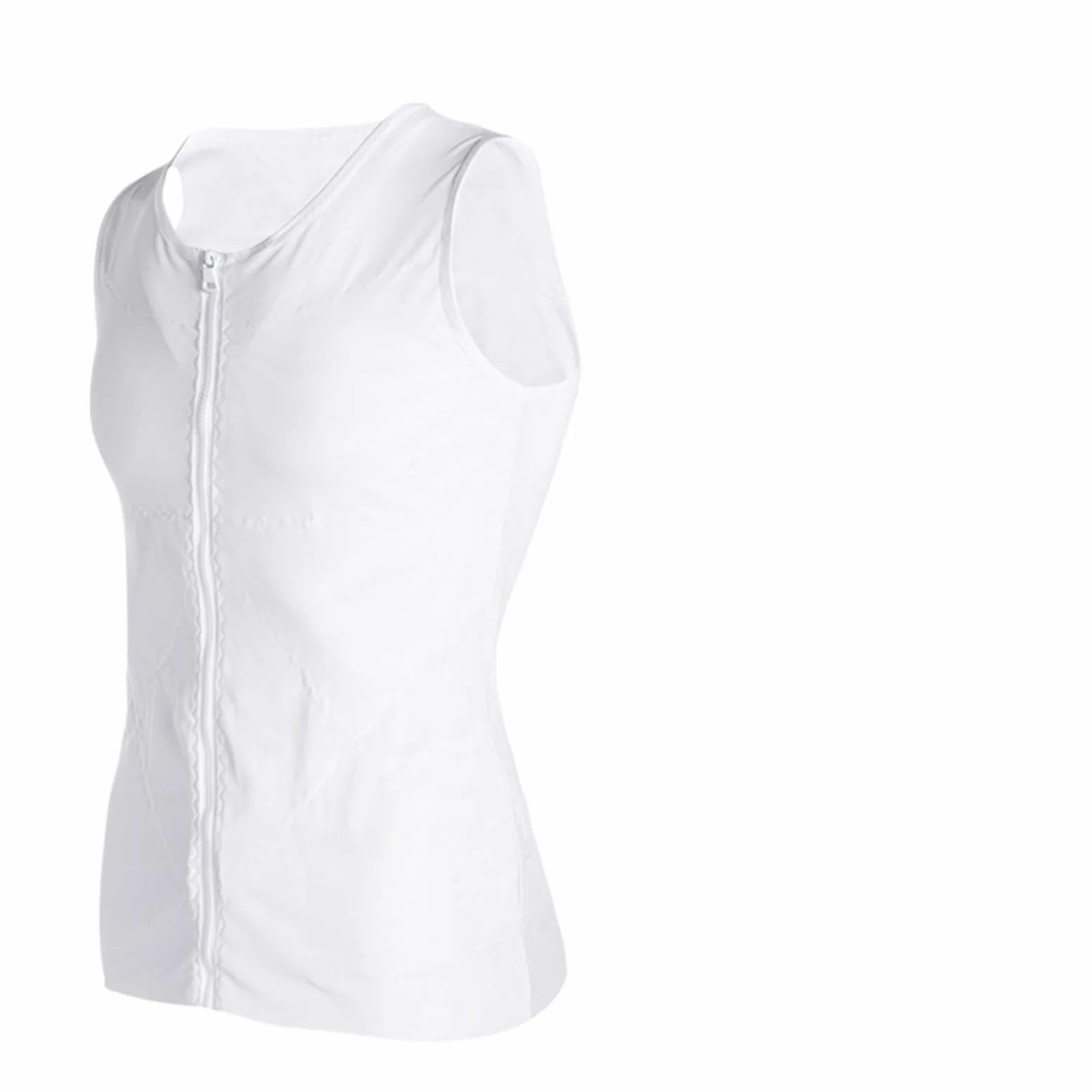 Camiseta Reductora Hombre Moldeador de Cuerpo Hombres for Adelgazar el Abdomen, corsé Moldeador Vientre, Camisas compresión ginecomastia con Cremallera, Entrenador Cintura