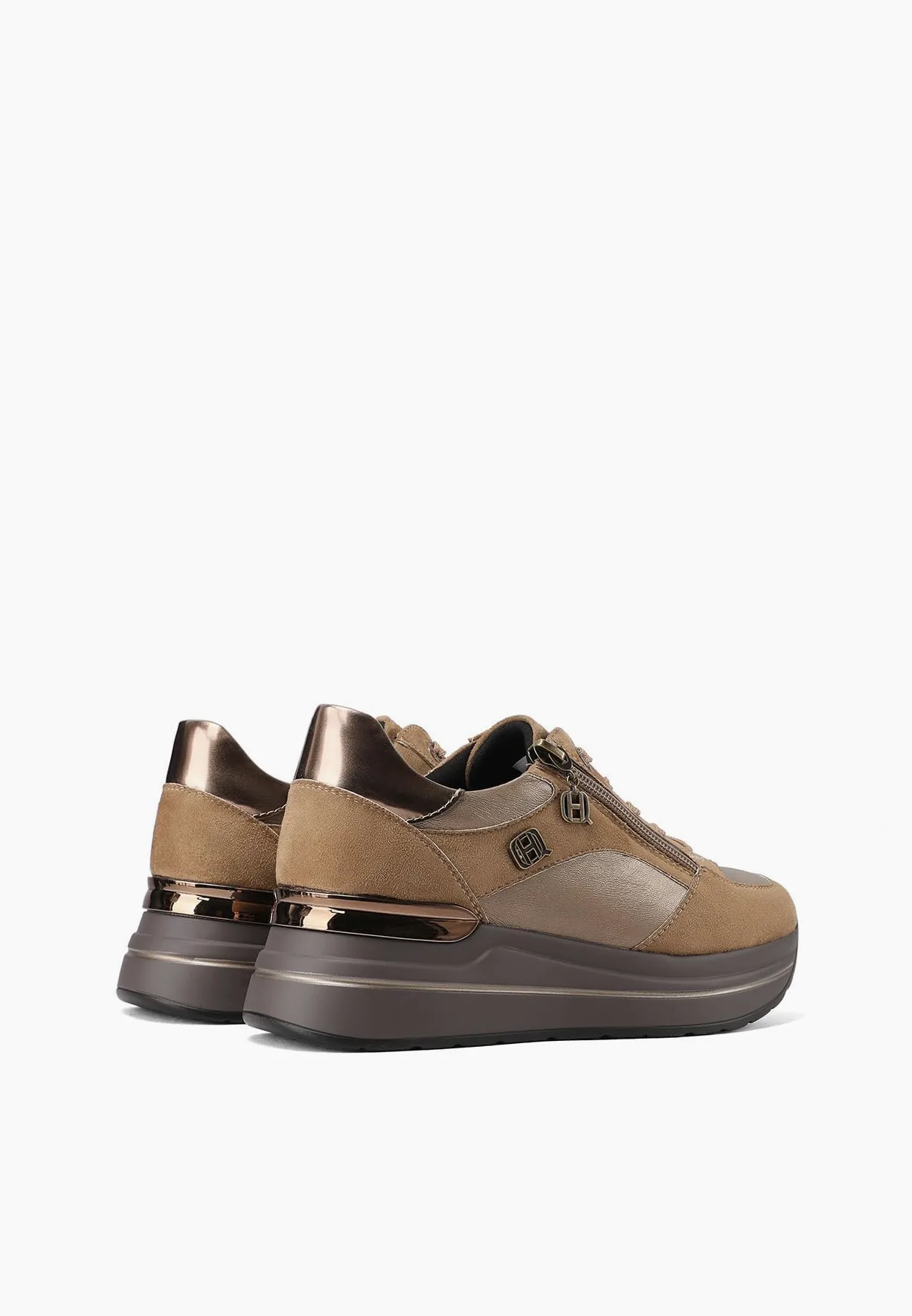 QUEEN HELENA Zapatillas altas con cremallera Zapatillas de deporte Platform Mujer X33-21