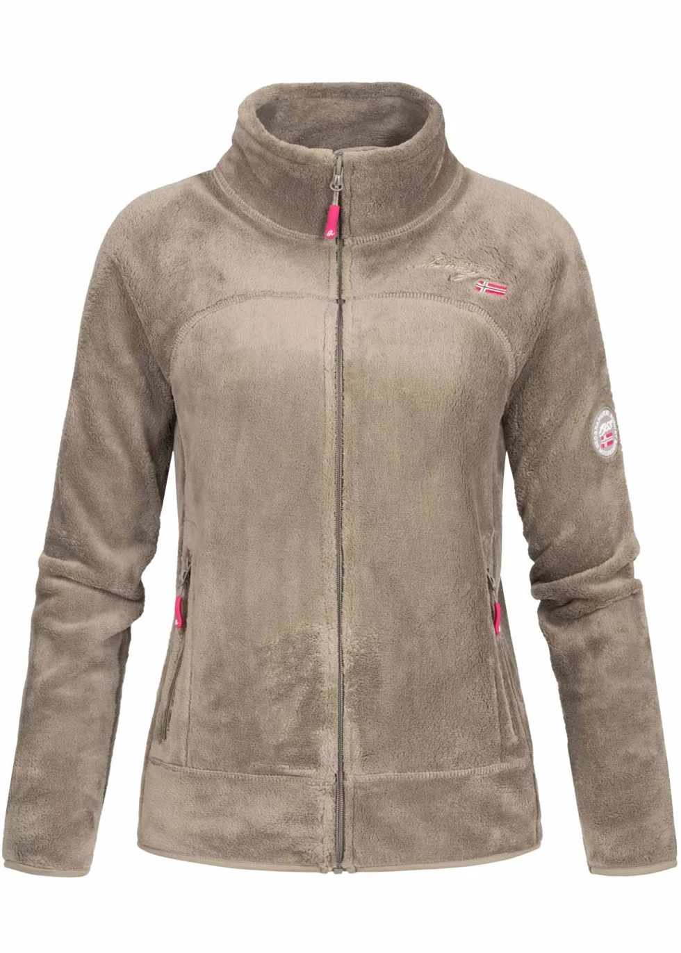 Geographical Norway Upaline Lady Chaqueta Forro Polar Mujer Cremallera Manga Larga Piel Suave Aire Libre
