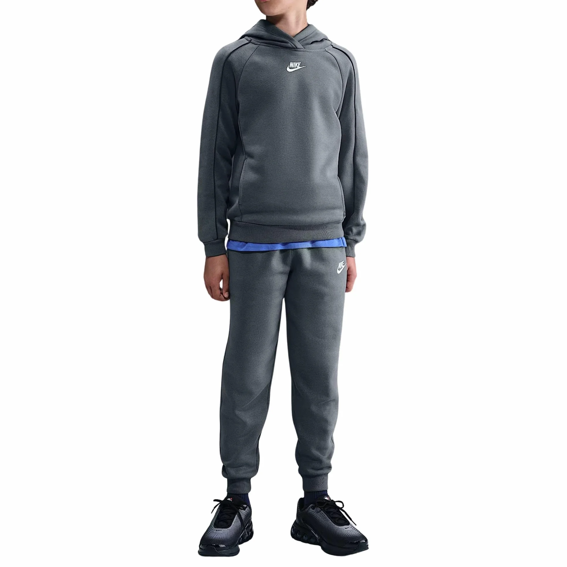 NIKE Chándal para niños con capucha Club Fleece Gris Código HQ9318-084