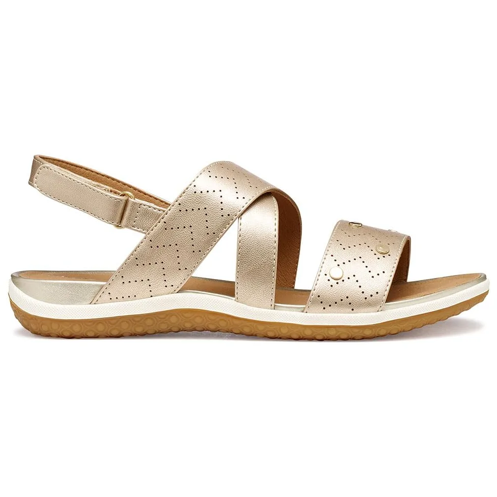 Geox D Sandal Vega B, Sandalia Plana Mujer