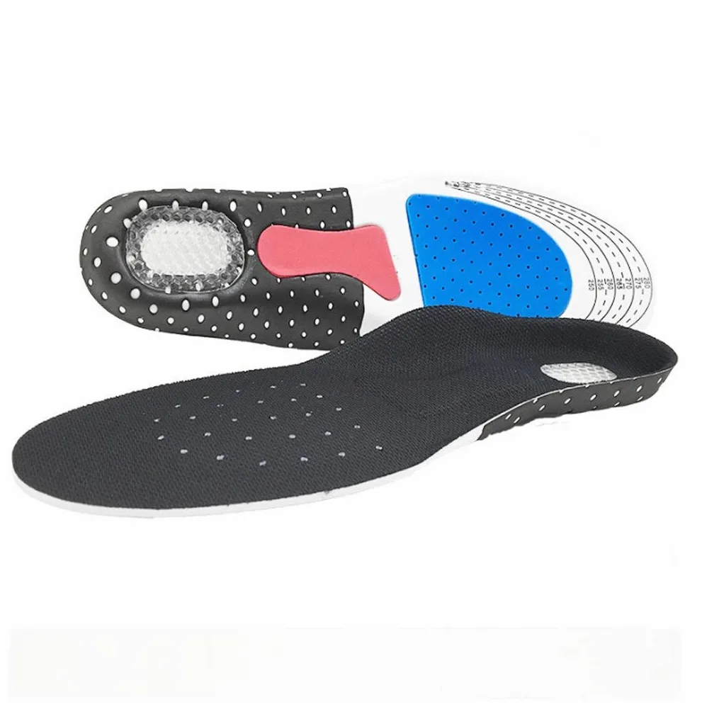 EDDGE Plantilla de Gel de Silicona, Plantilla Deportiva for Correr, cojín ortopédico Unisex, absorción de Impactos de Masaje, Soporte de Arco (Size : S)