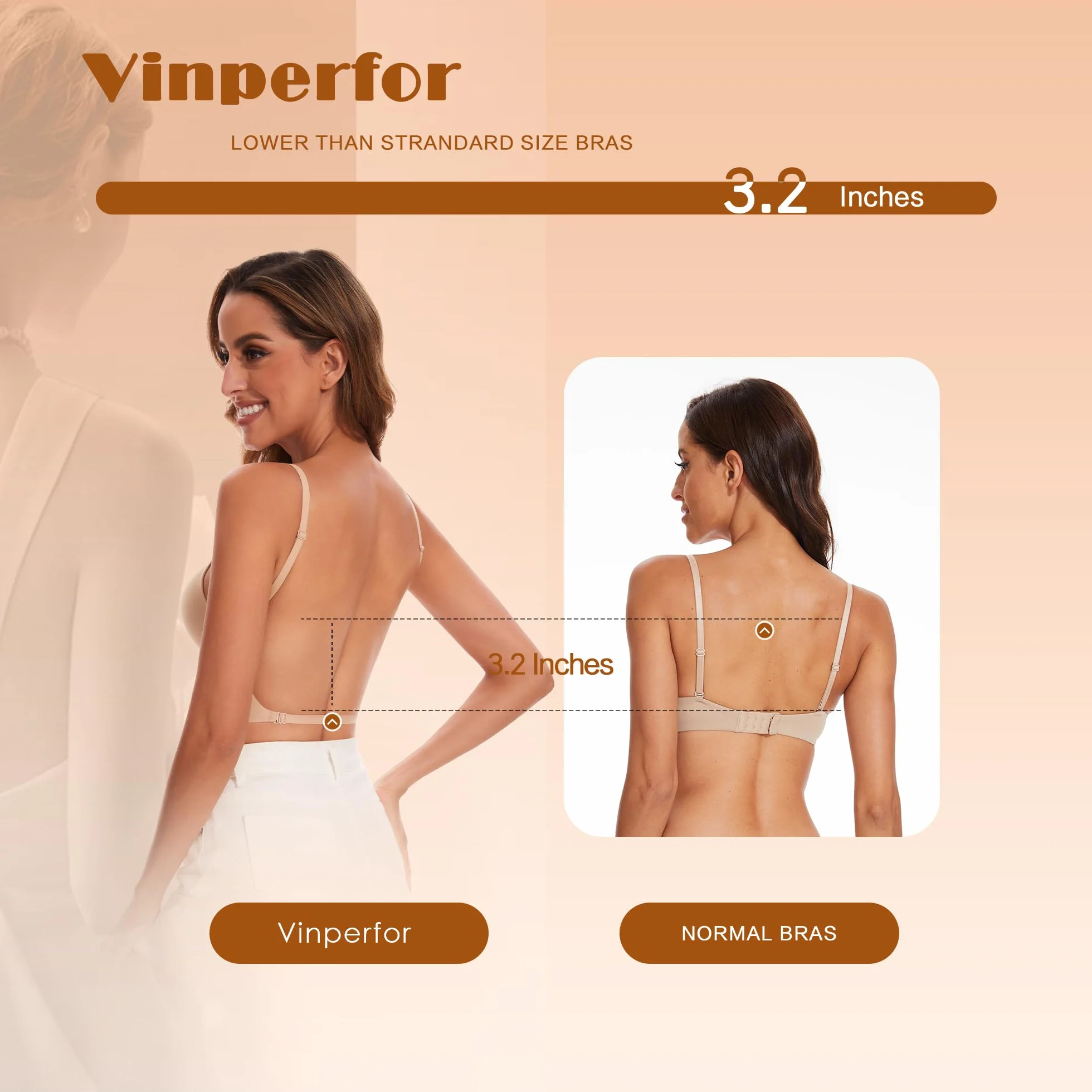 Sujetador de espalda baja para mujer sin costuras halter multiway con tirantes convertibles