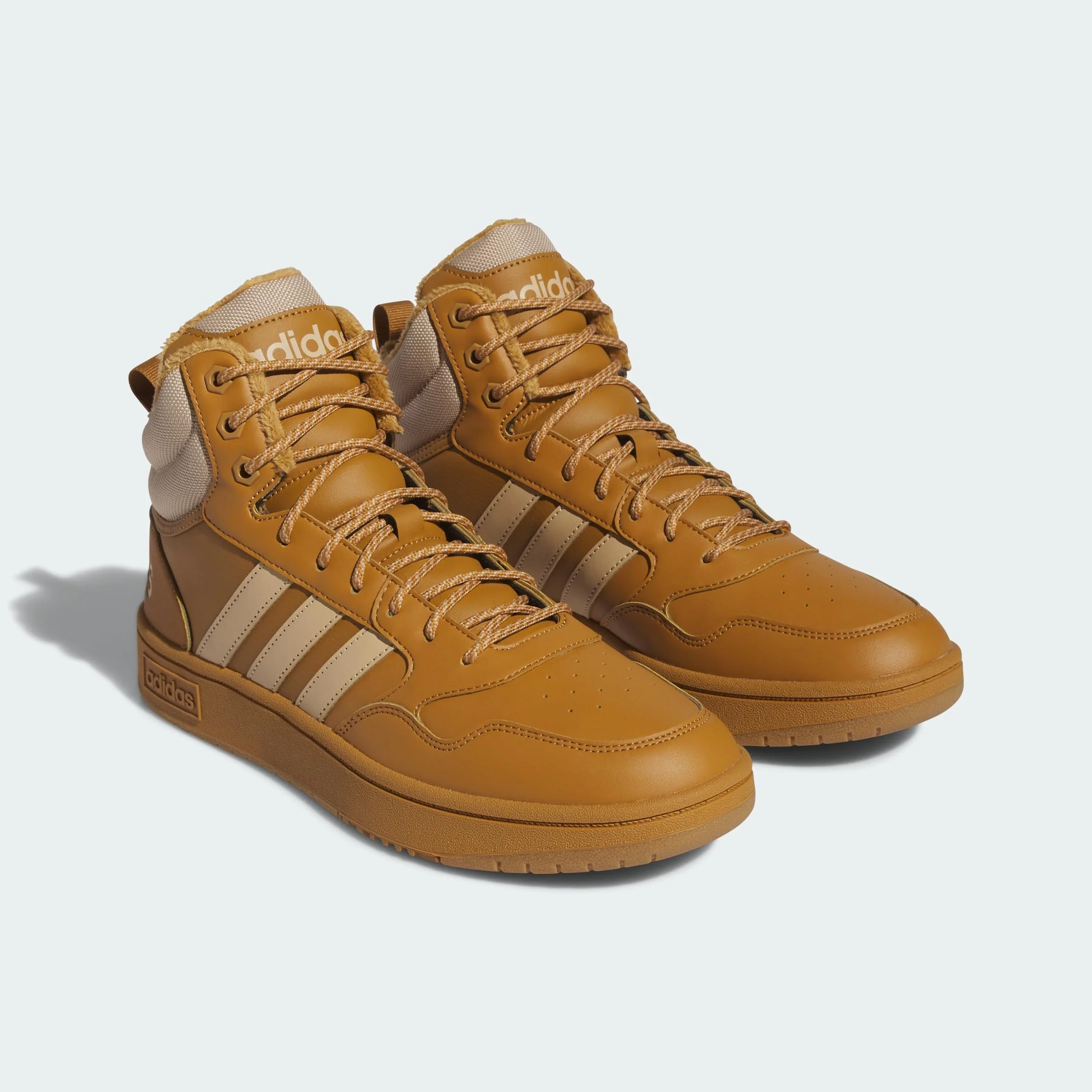 Adidas Men's Hoops 3.0 Mid Basketball Shoes Winterized Fur Lining