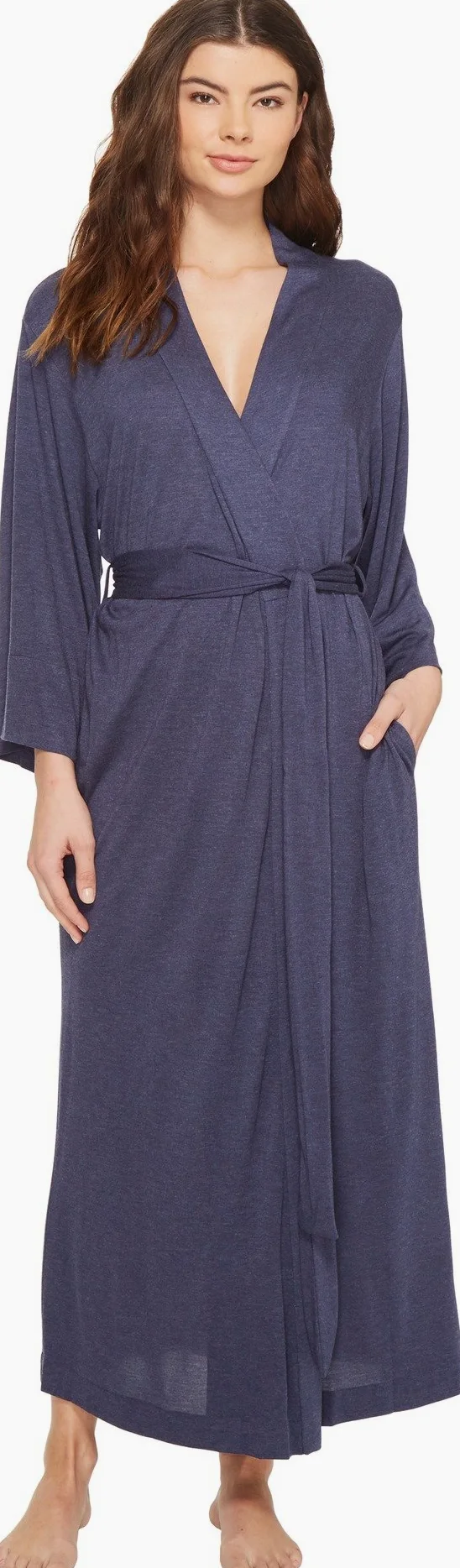 Natori Shangri-la Bata de Punto Sólido Traje de baño Mujer