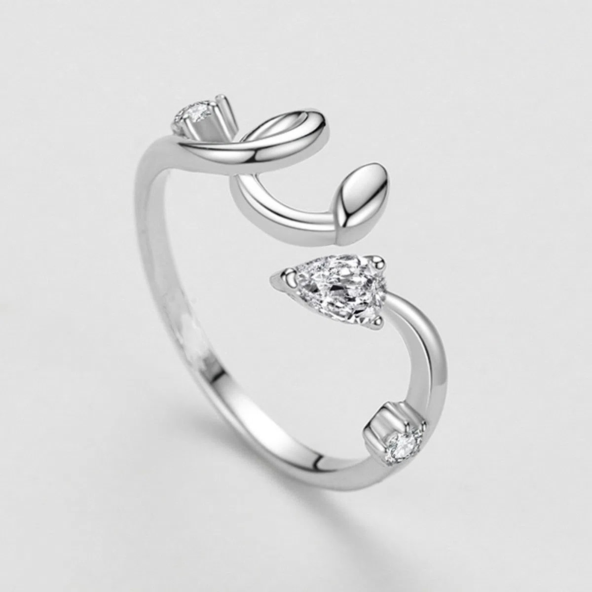 Anillo de oro para mujer, oro blanco, alianzas únicas con diamante cultivado en laboratorio, anillos de boda, elegantes anillos de oro real para mujer