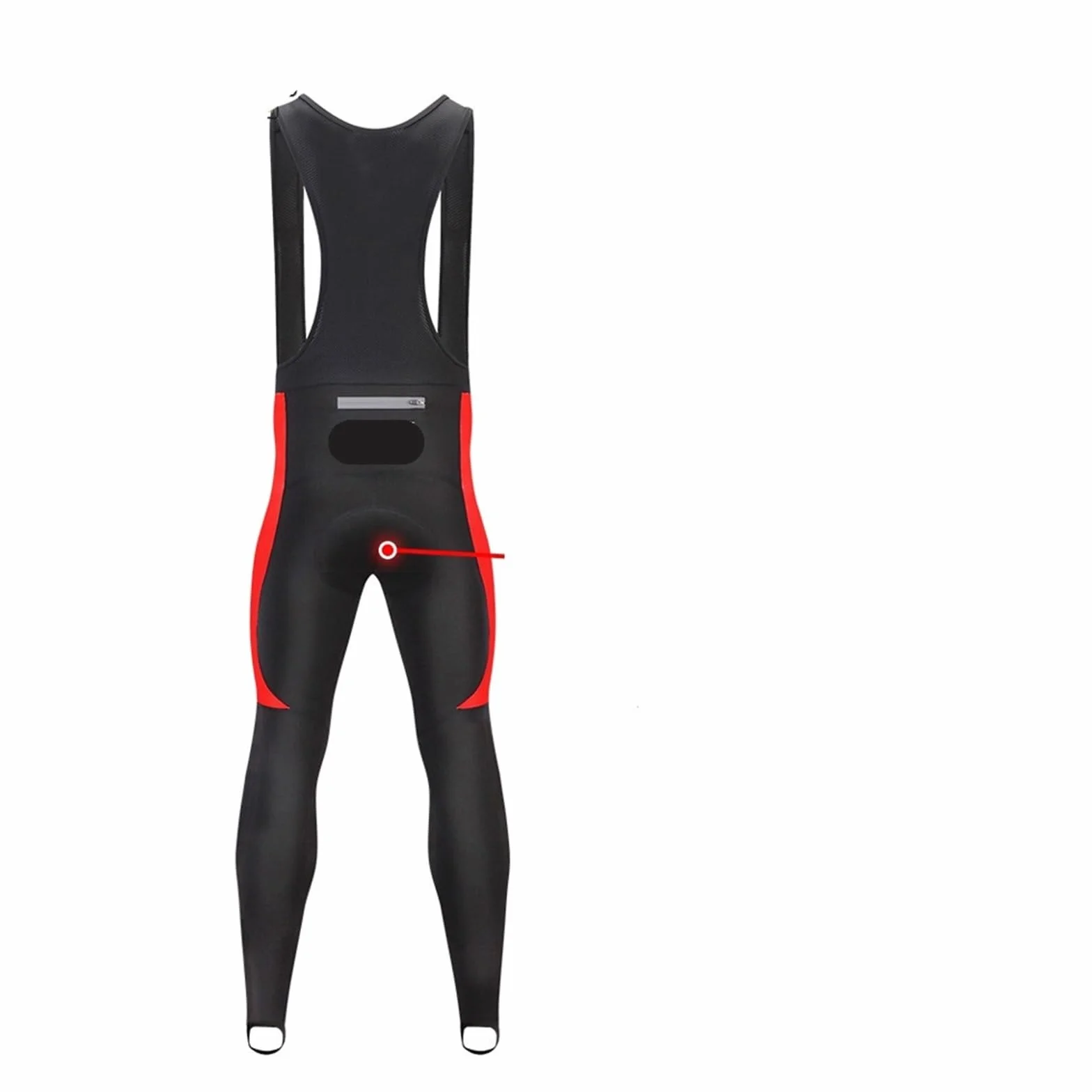 Pantalones de Ciclismo Térmicos Lana con Tirantes Cremallera Hombre