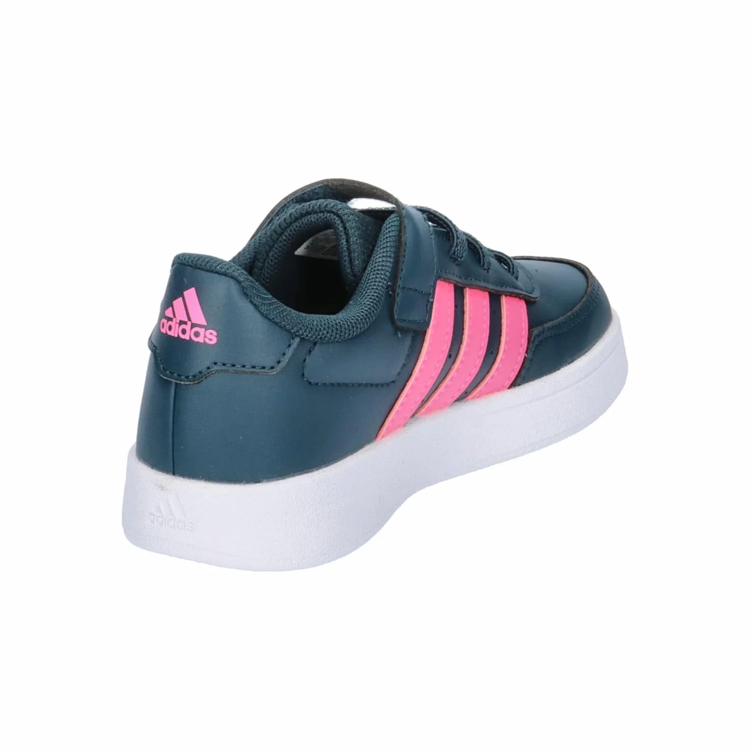 adidas Breaknet Lifestyle Court Elastic Lace Top Strap Shoes Arctic Night Lucid Pink Cloud White 37 1/3 EU
