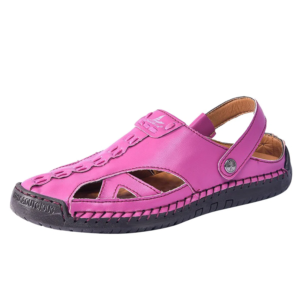 Sandalias Hombre Cuero,Sandalias Deportivas Informales, CóModas Y Transpirables Para Hombre, Para Exteriores, Con Correas Ajustables, Para Caminar, Hacer Senderismo Y Playa.