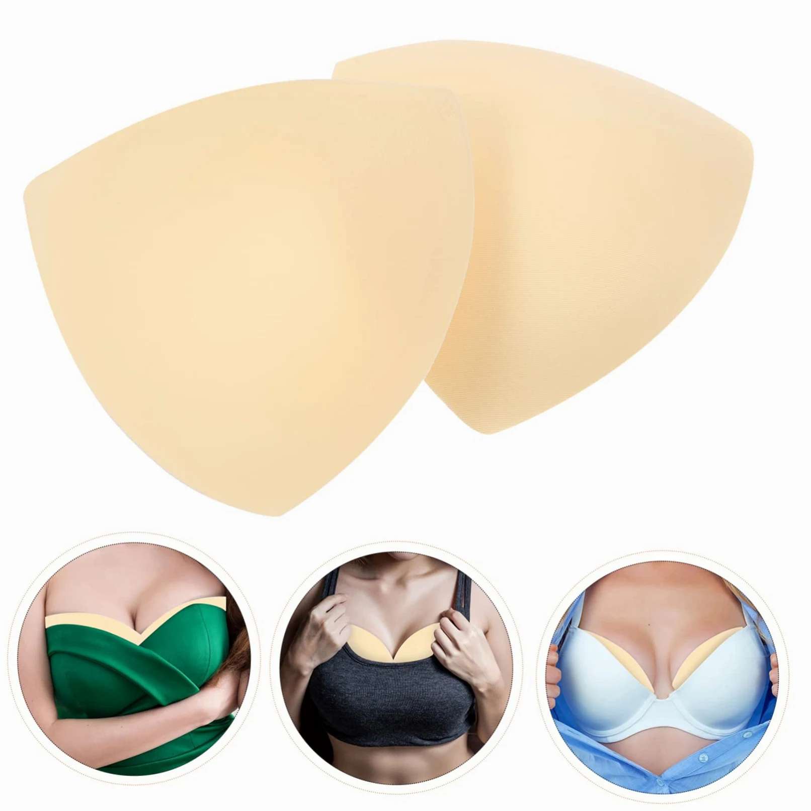 PACKOVE 30 Pares Trajes De Baño De Malla Para Mujer Insertos Push up Almohadillas Triangulares Sujetador Deportivo Para Mujer Tapas Mama Ropa De Deporte Sostén De Las Mujeres