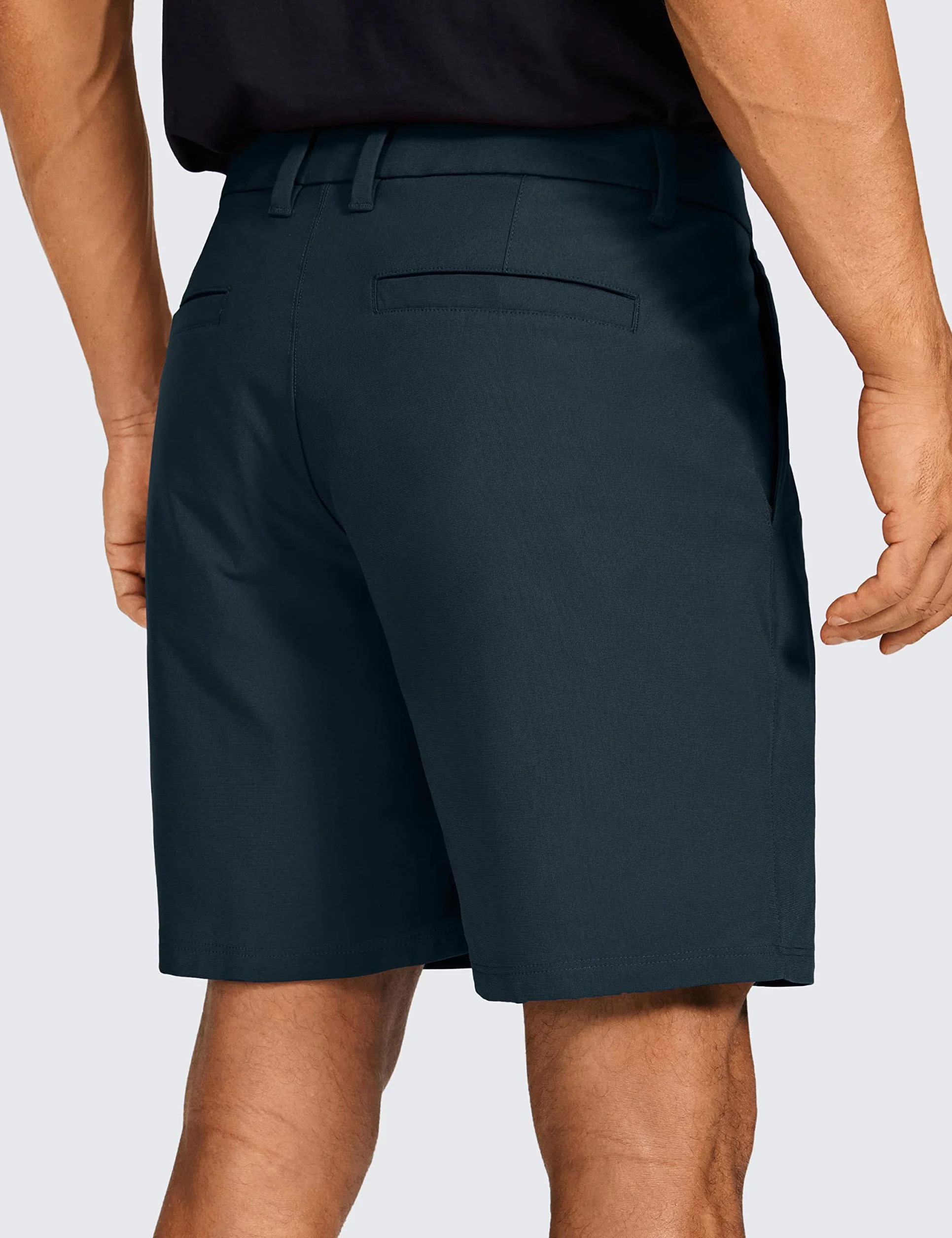 CRZ YOGA Pantalones Cortos de Golf para Hombre 7/9 Pulgadas Elásticos Ligeros
