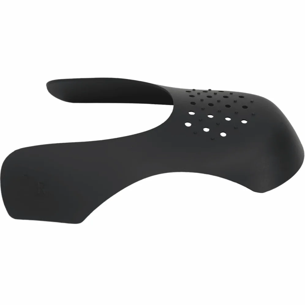Protector antitorceduras para zapatos, 2 pares de plástico en blanco y negro para EU 41-47, moldeador flexible con orificios de ventilación y botones antideslizantes, para estirar, moldear, sin