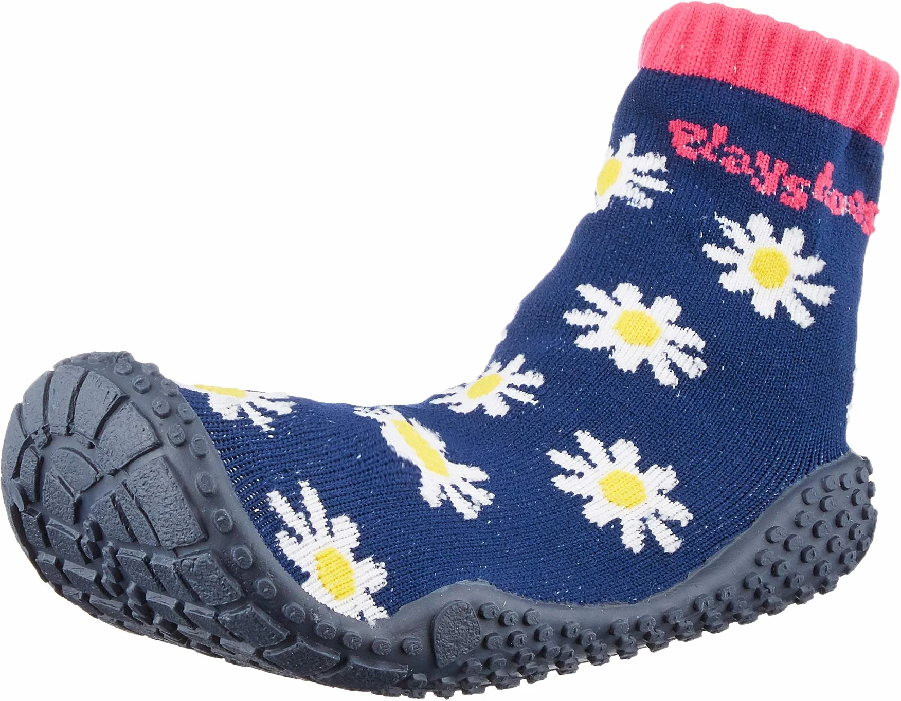 Playshoes Calcetines de Playa con protección UV Flor de Margarita, Zapatos de Agua Unisex niños, Azul Oscuro (Dark Blue), 28/29 EU