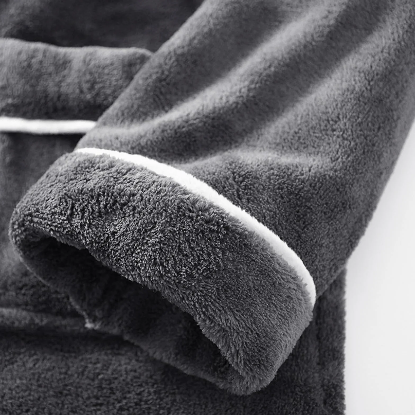 Generisch Conjunto de pijama de invierno para hombre, franela gruesa y mullida