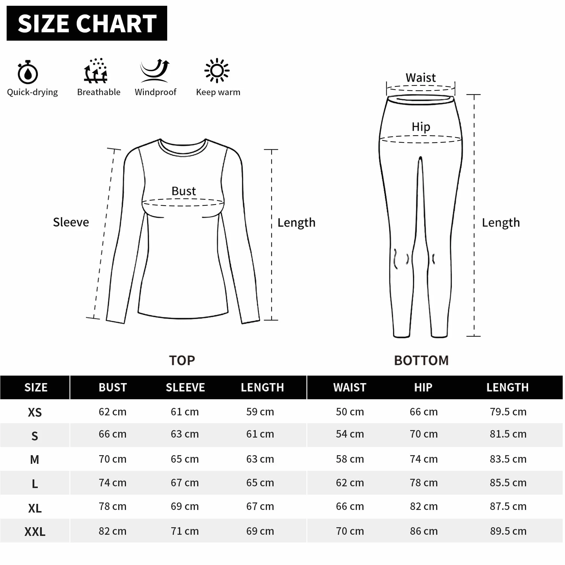 EIISSION Ropa Termica Mujer Set Invierno Conjunto Ropa Interior Térmica Camiseta Manga Larga Pantalón Termico para el Frio Extremo Mallas Termicas