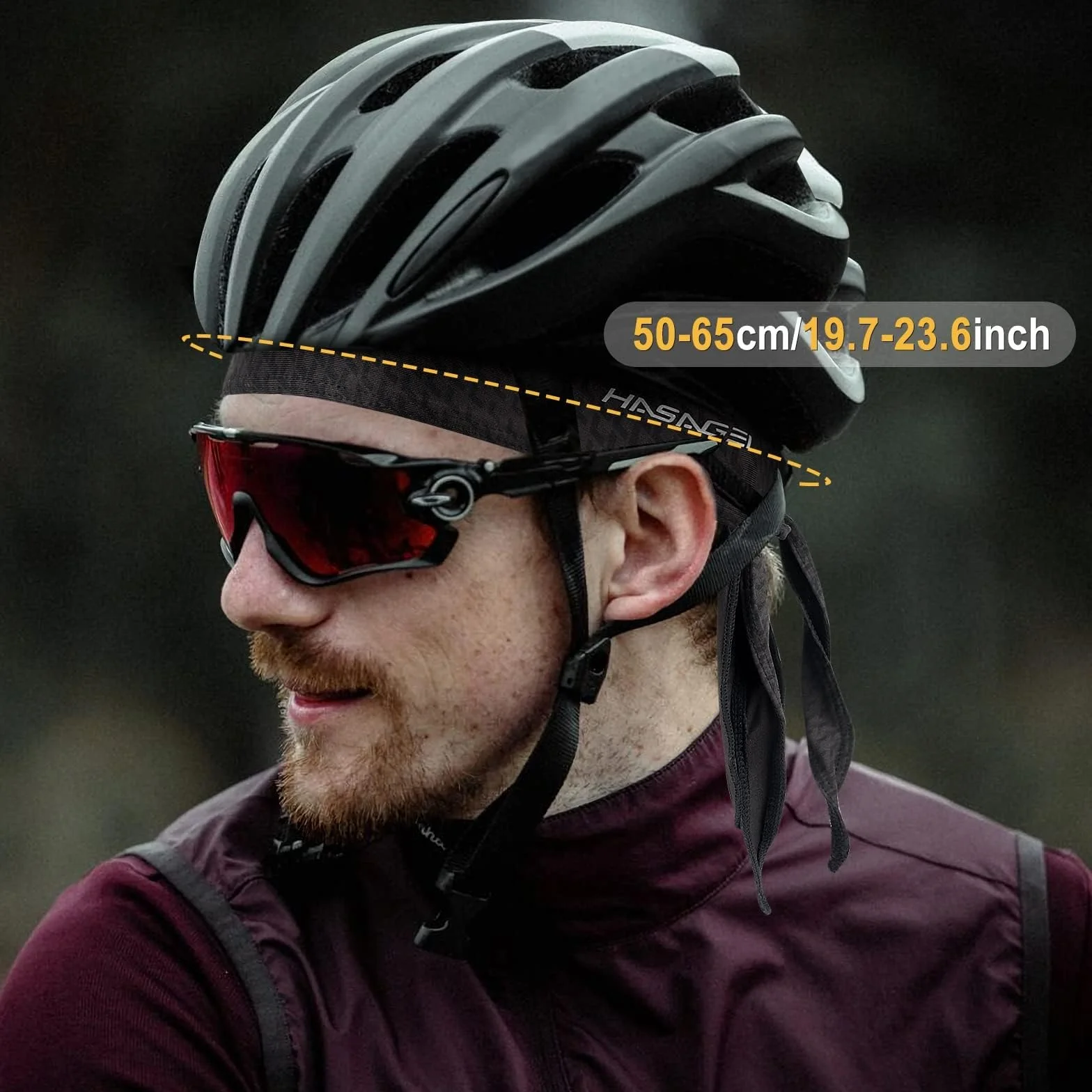 HASAGEI Bandana para Hombre y Mujer, Pañuelo para la Cabeza, Gorra para Motero Bicicleta