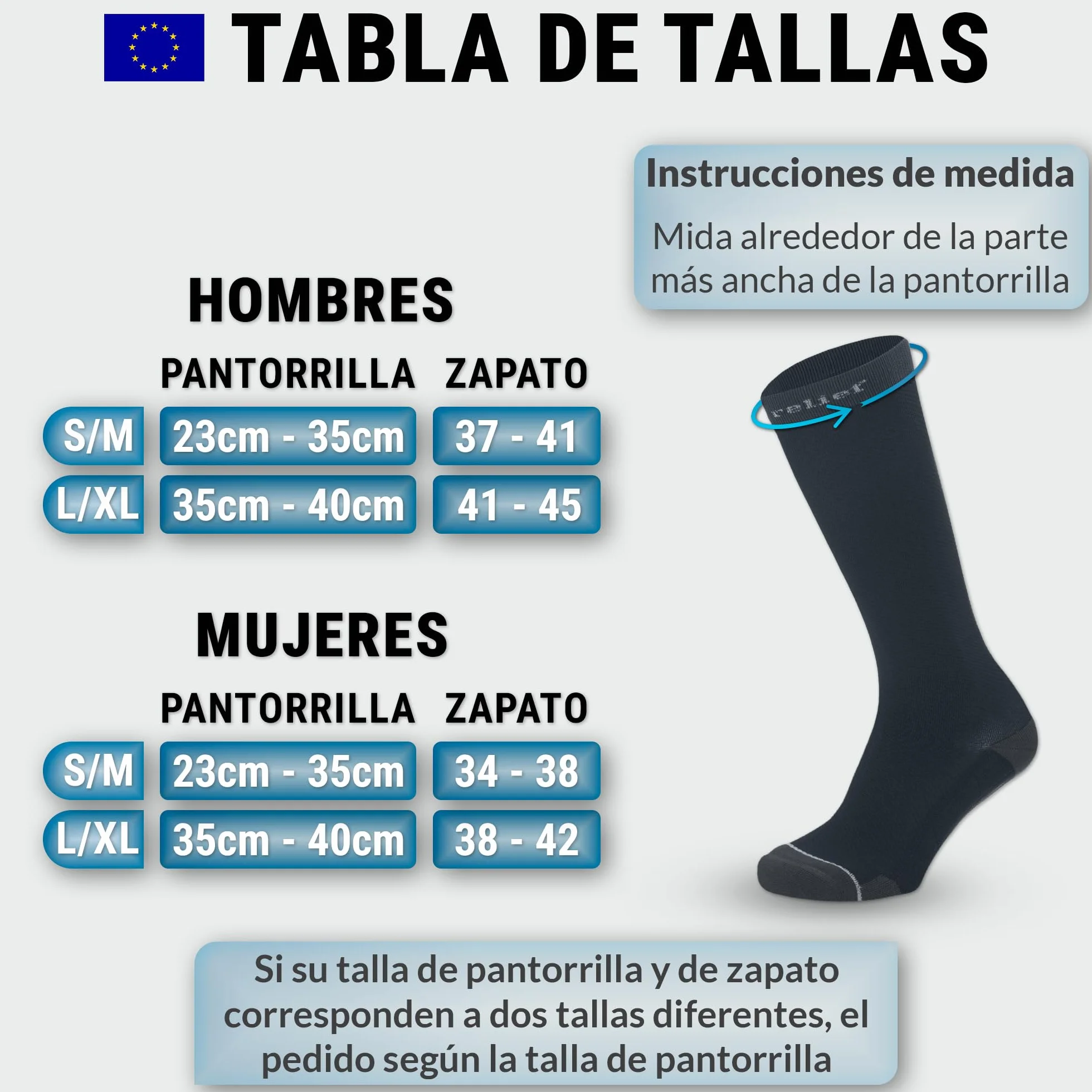 360 RELIEF Calcetines Compresión Hombre Mujer Classe 1 Medias Compresivas 15-20mmHg Running