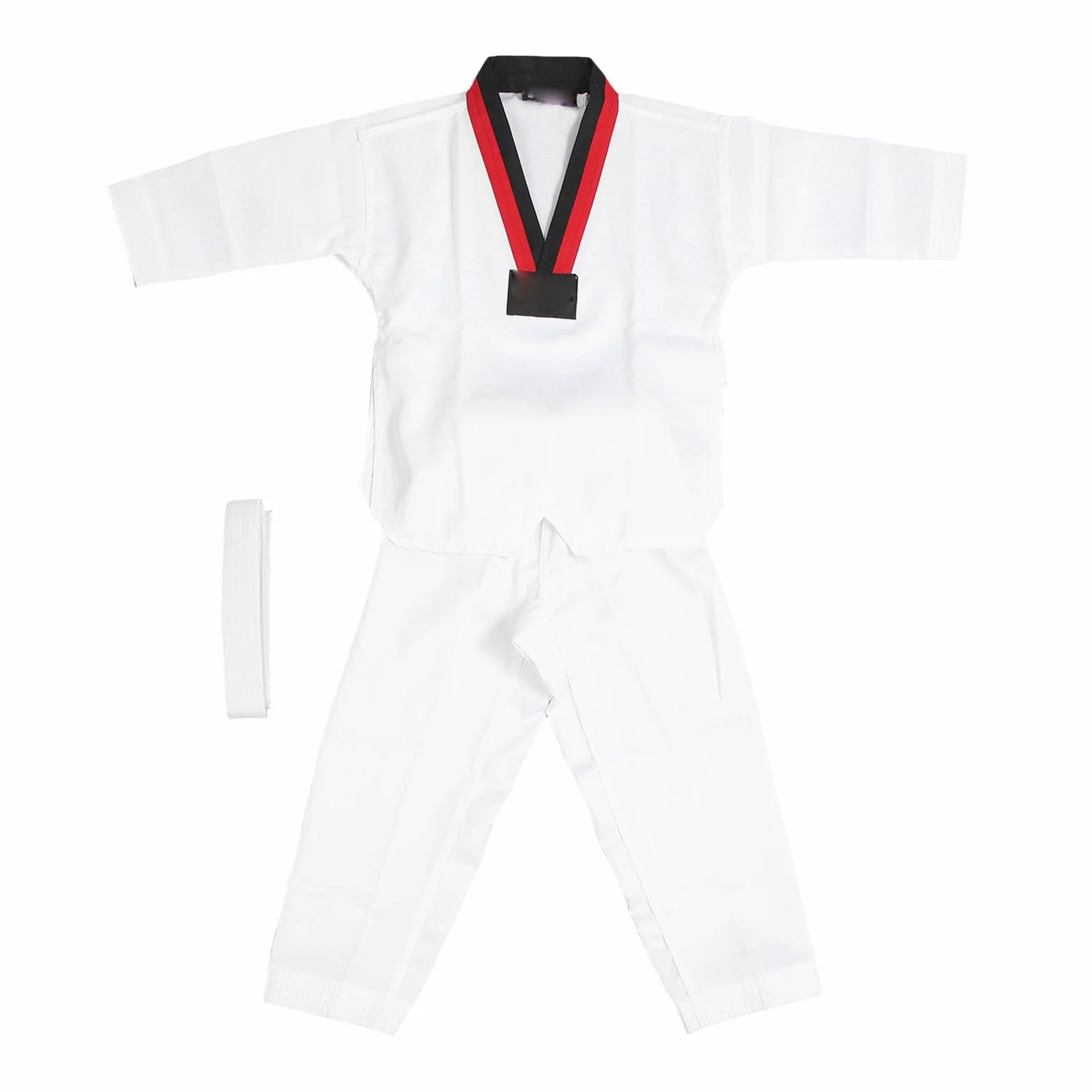 LJCM Traje de Taekwondo para Niños, Uniforme de Entrenamiento de Poliéster y Algodón