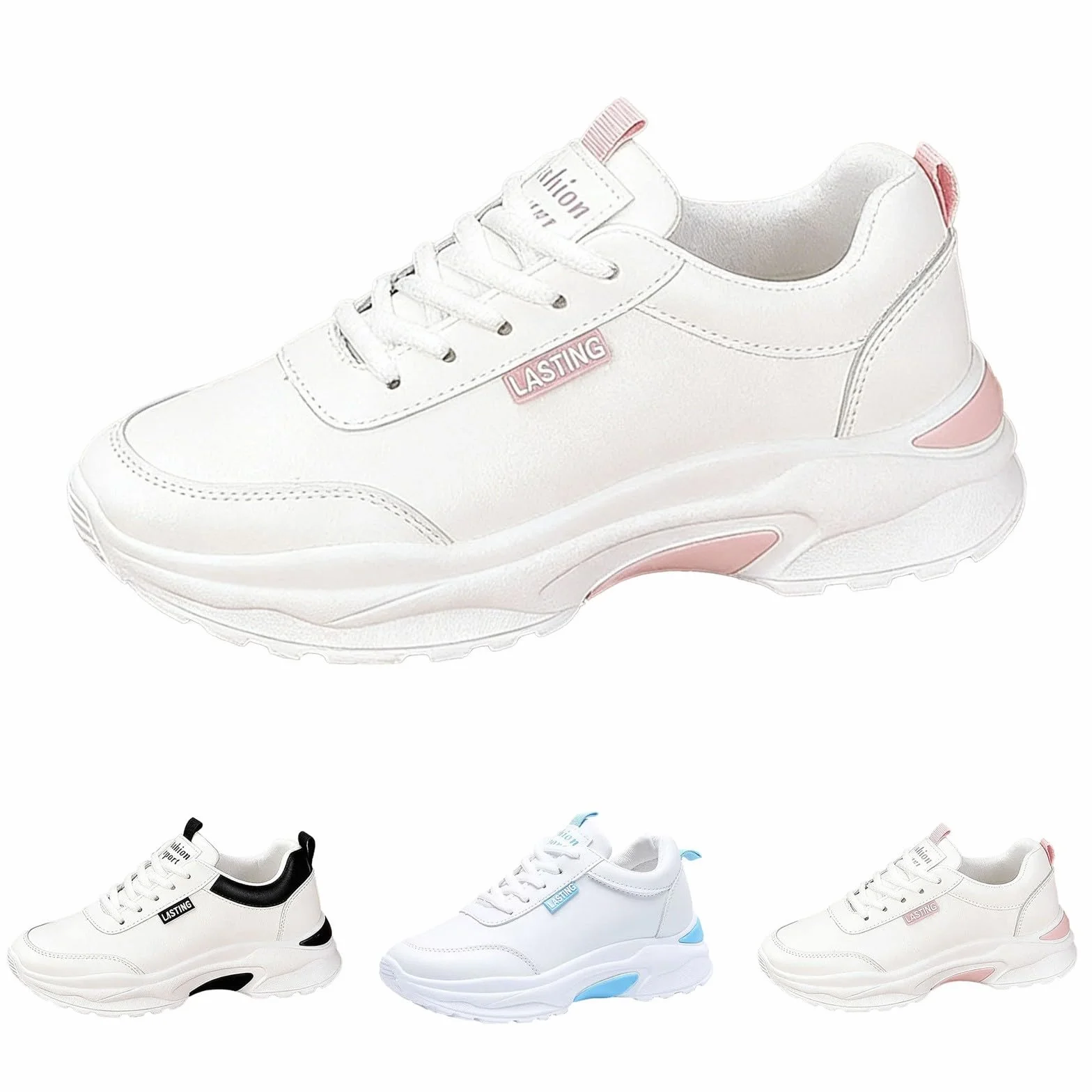 Genérico Zapatillas para Andar Mujer Zapatillas Ligeras Zapatos Deportivos de Otoño E Invierno para Mujer,Zapatos Correr,Casuales Cómodos Deportivas Deportivas