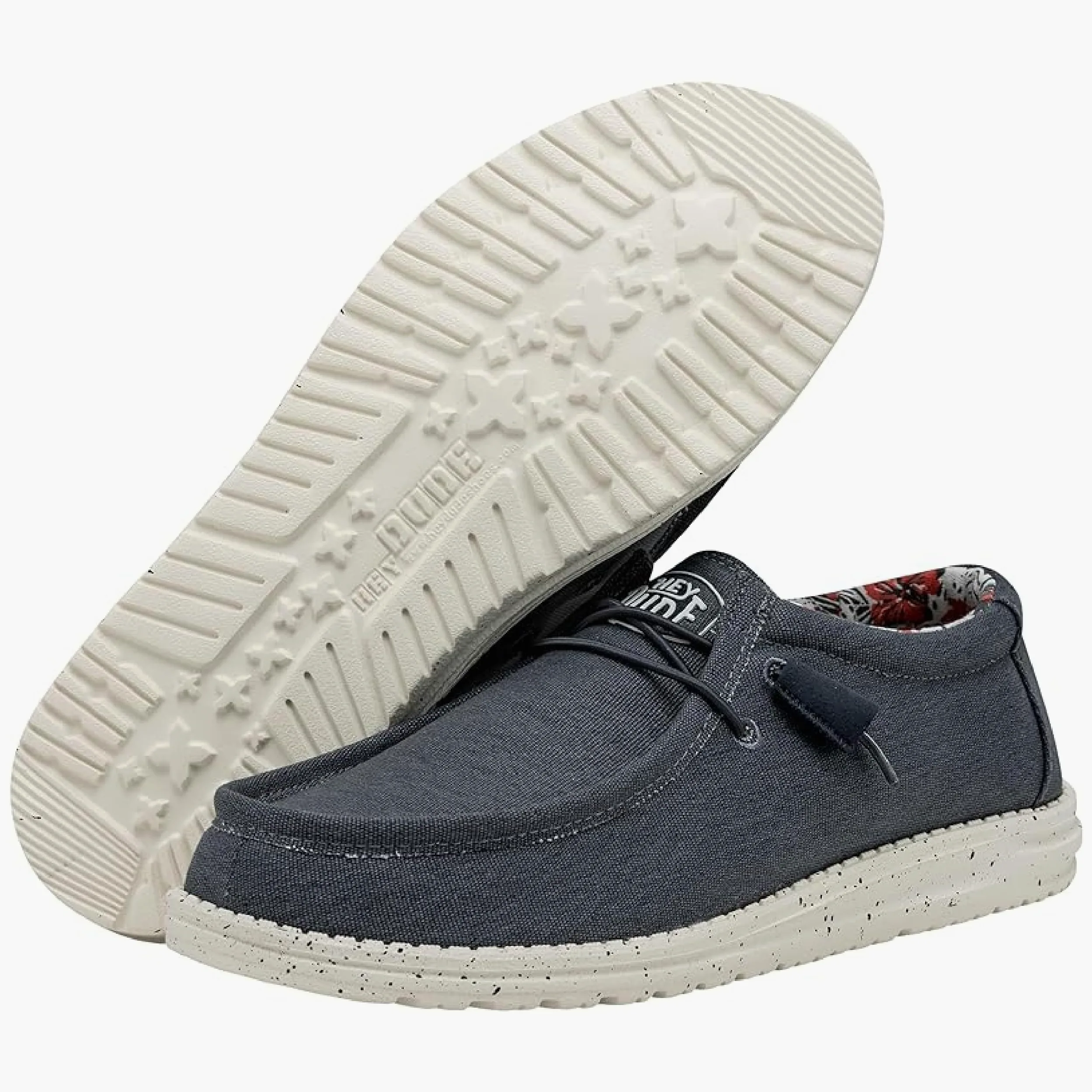 Hey Dude Wally Stretch Canvas - Zapatos Estilo Mocasín para Hombre