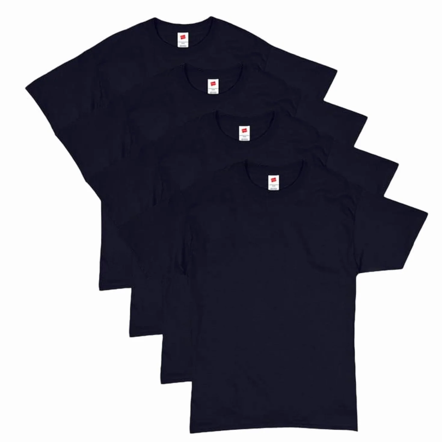 Hanes Camiseta Esencial Hanes Camiseta de Manga Corta Comfortsoft para Hombre Hombre (Pack de 4)