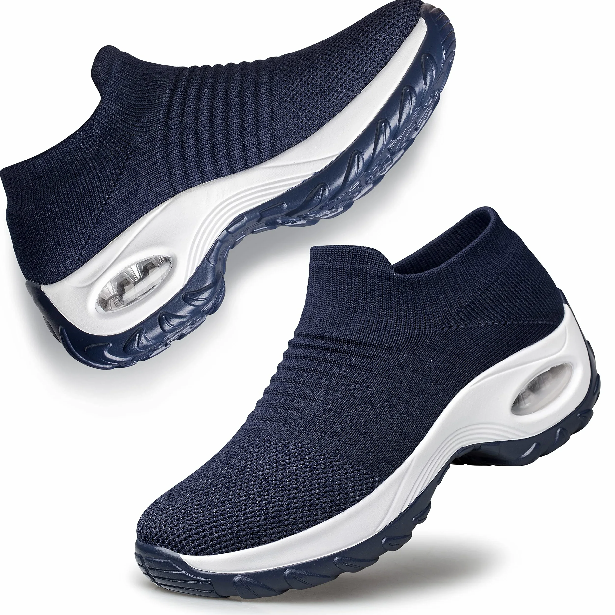 Raoendis Zapatillas deportivas para mujer para caminar, de malla, ligeras, cómodas, ortopédicas, con cojín de aire