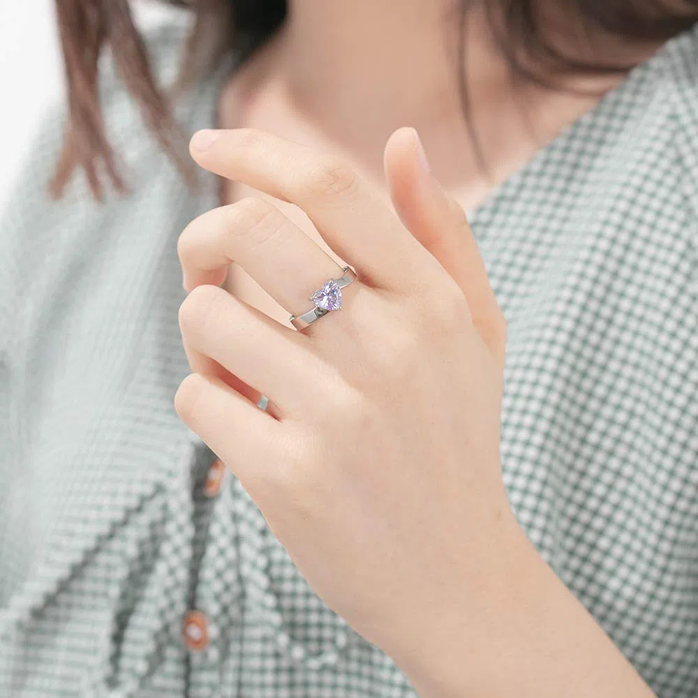 kaululu Anillos Mujer Personalizado con Simulada Piedra 2 Nombres Grabados para Madre, Hija - Joyería Cumpleaños con Grabado Nombre para Mamá Familia