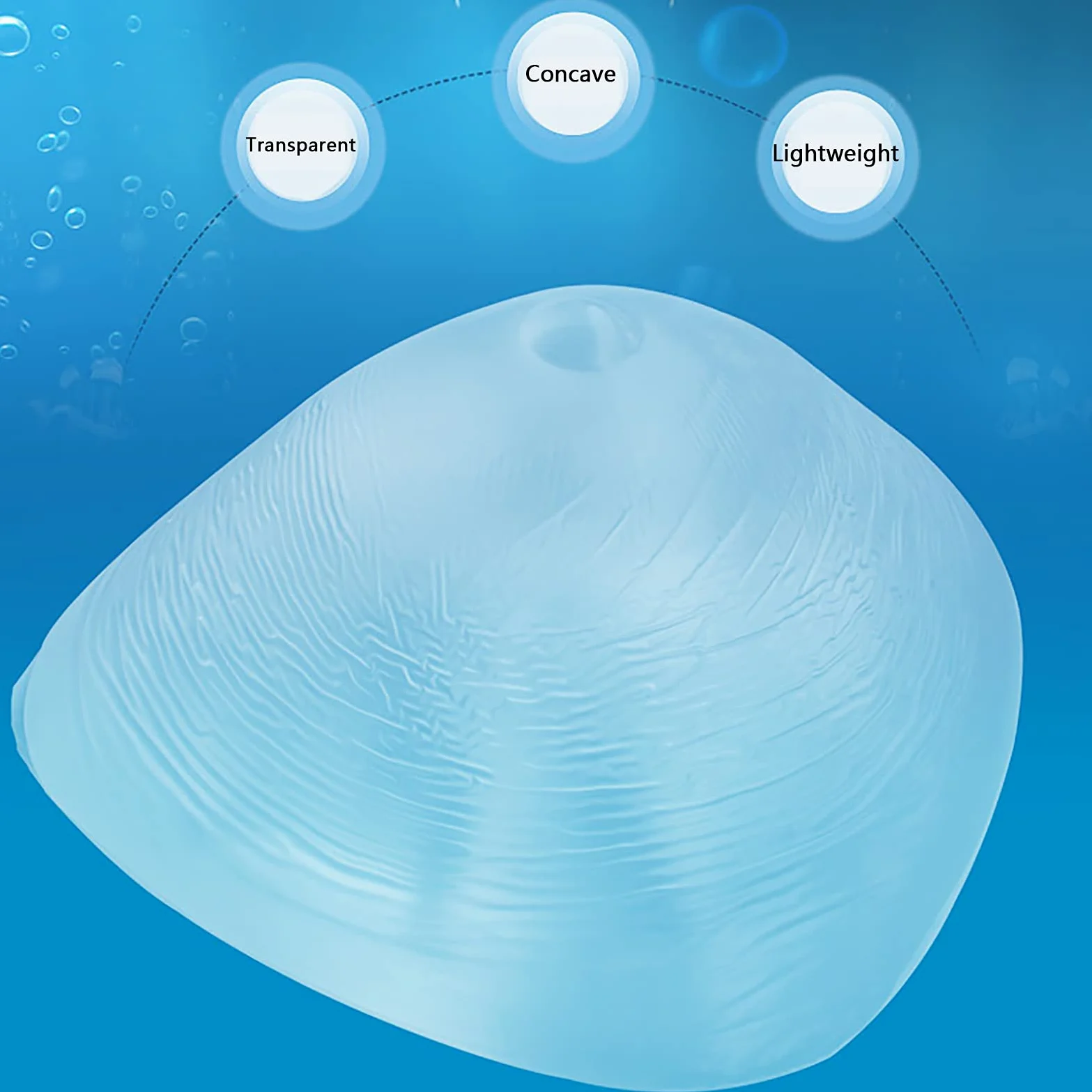 Inserciones De Sujetador Triangulares Transparentes Silicona Suave Al Tacto