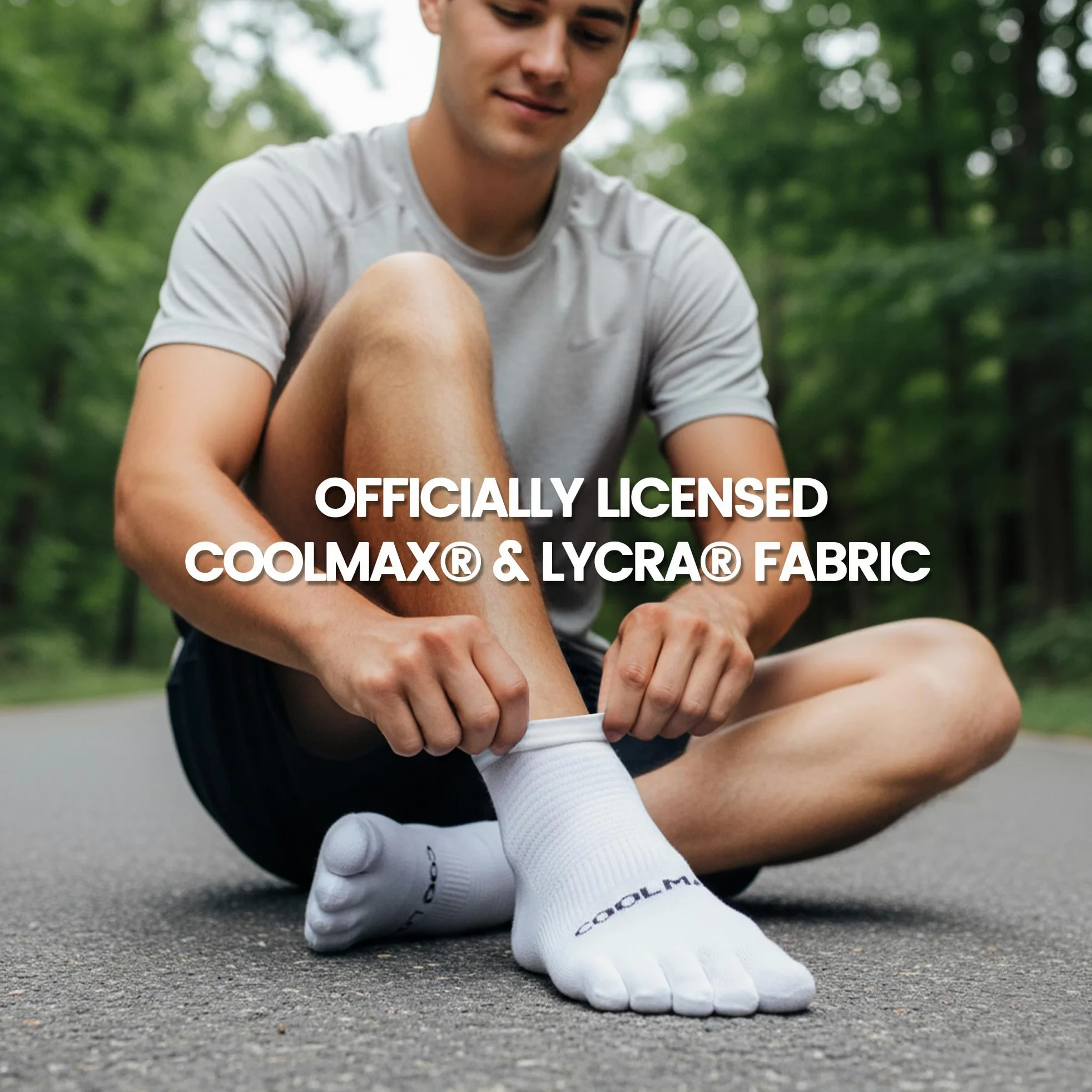 Coolmax - Calcetines de compresión acolchados para correr, 3 pares para hombre 4-13, mujer 5-14