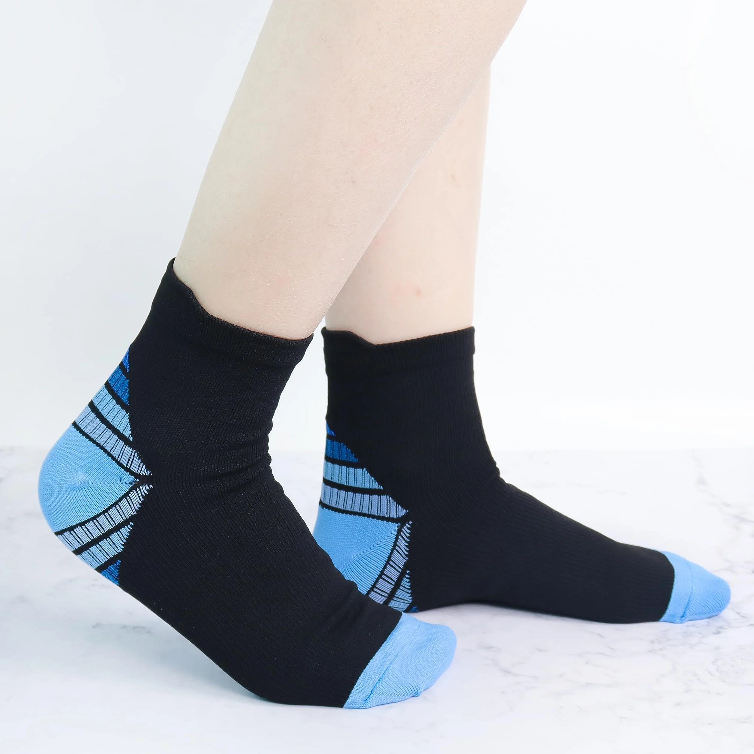 Jeasona calcetines de compresión para mujeres/hombres 10 pares deportes senderismo jogging correr