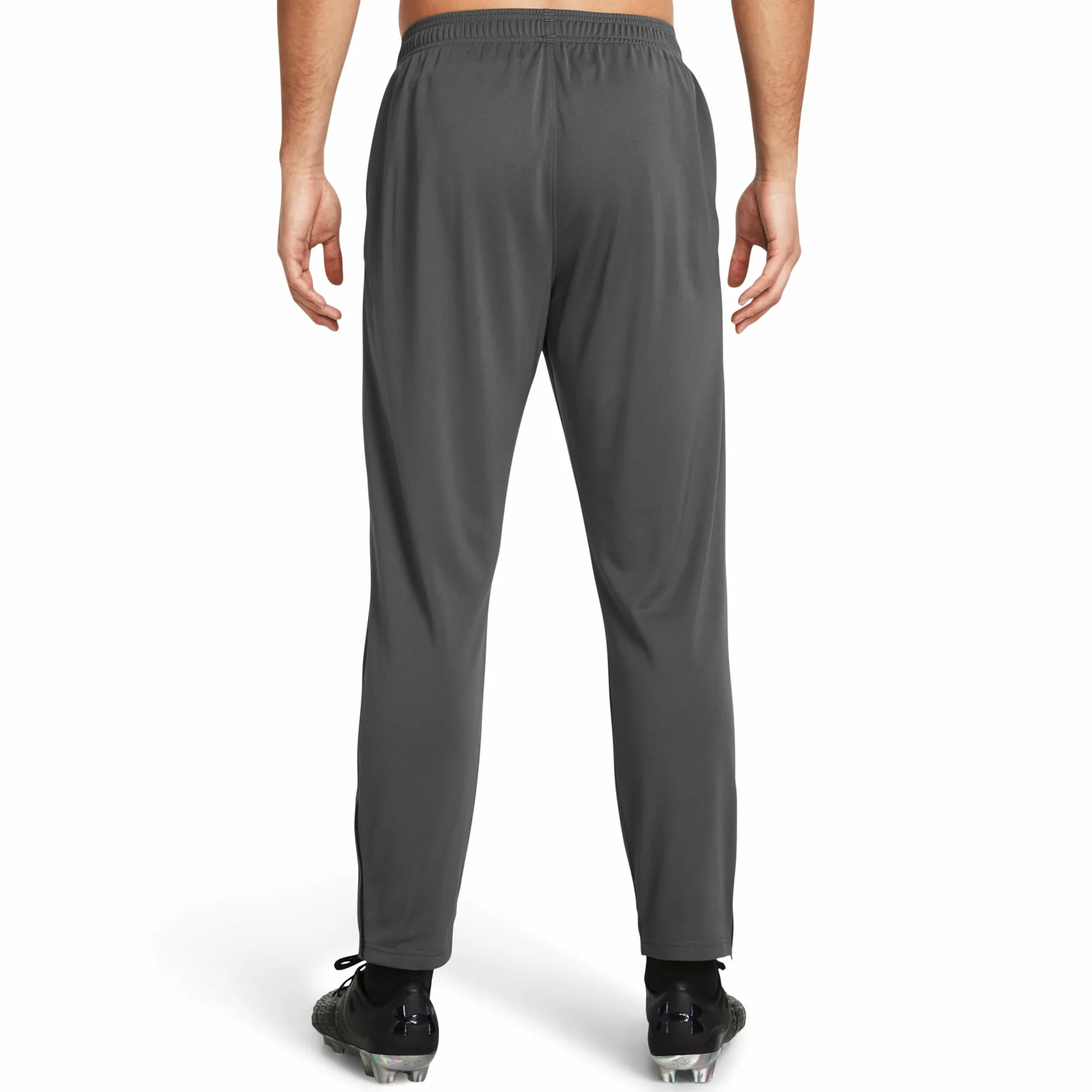 Under Armour UA Challenger Pique Track Pantalones de deporte para hombre, pantalones de chándal transpirables y de secado rápido, color gris brezo/blanco