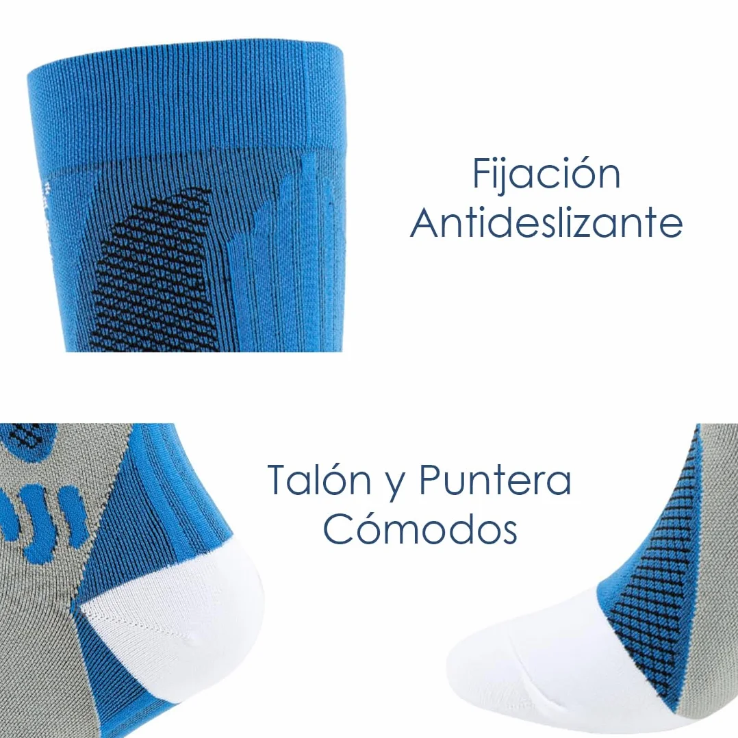 Calcetines de Compresión Mujer y Hombre Altos para Running Ciclismo