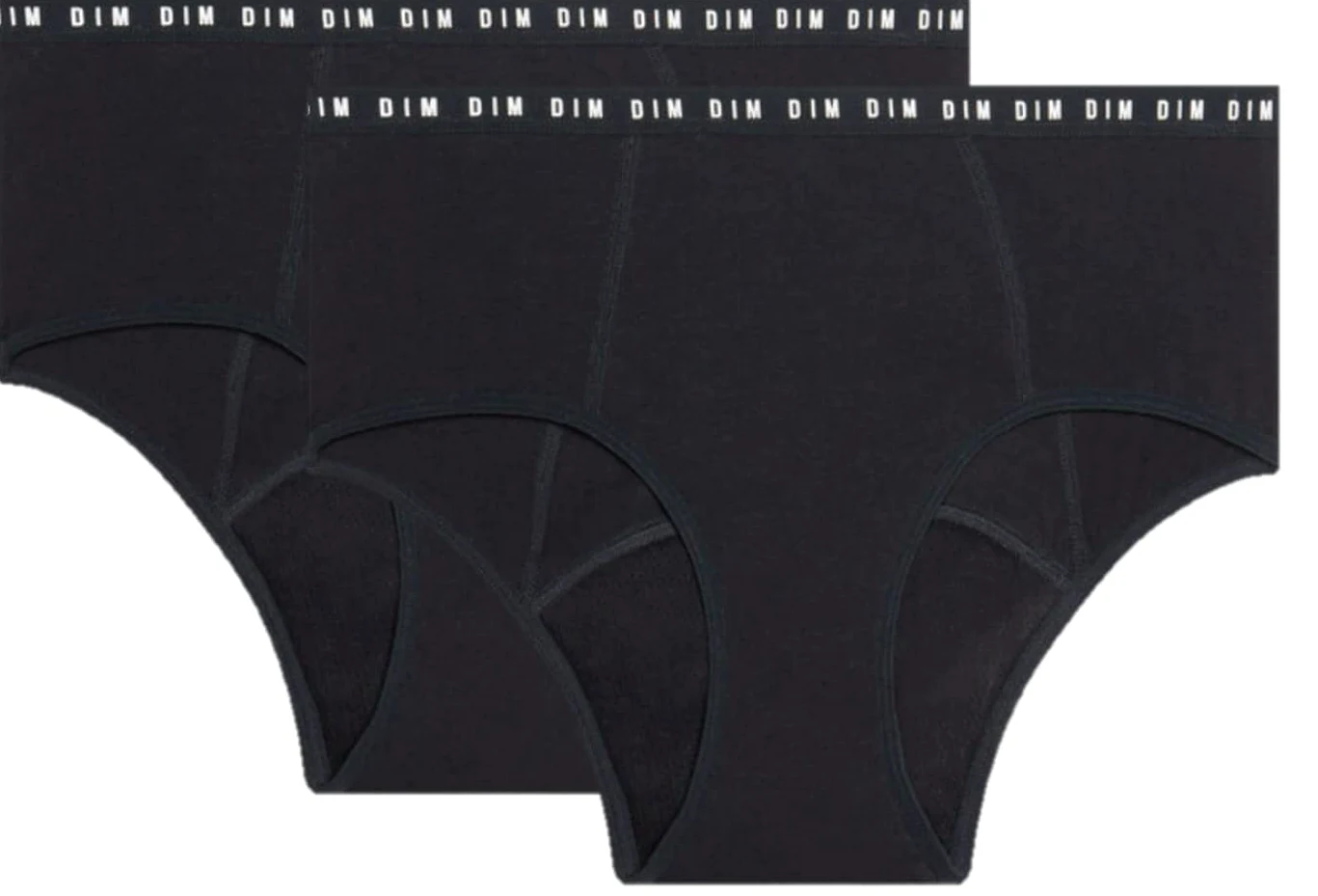 Dim Braga Tipo Short Menstrual Flujo Abundante En Algodón Orgánico Dim Protect Mujer x2