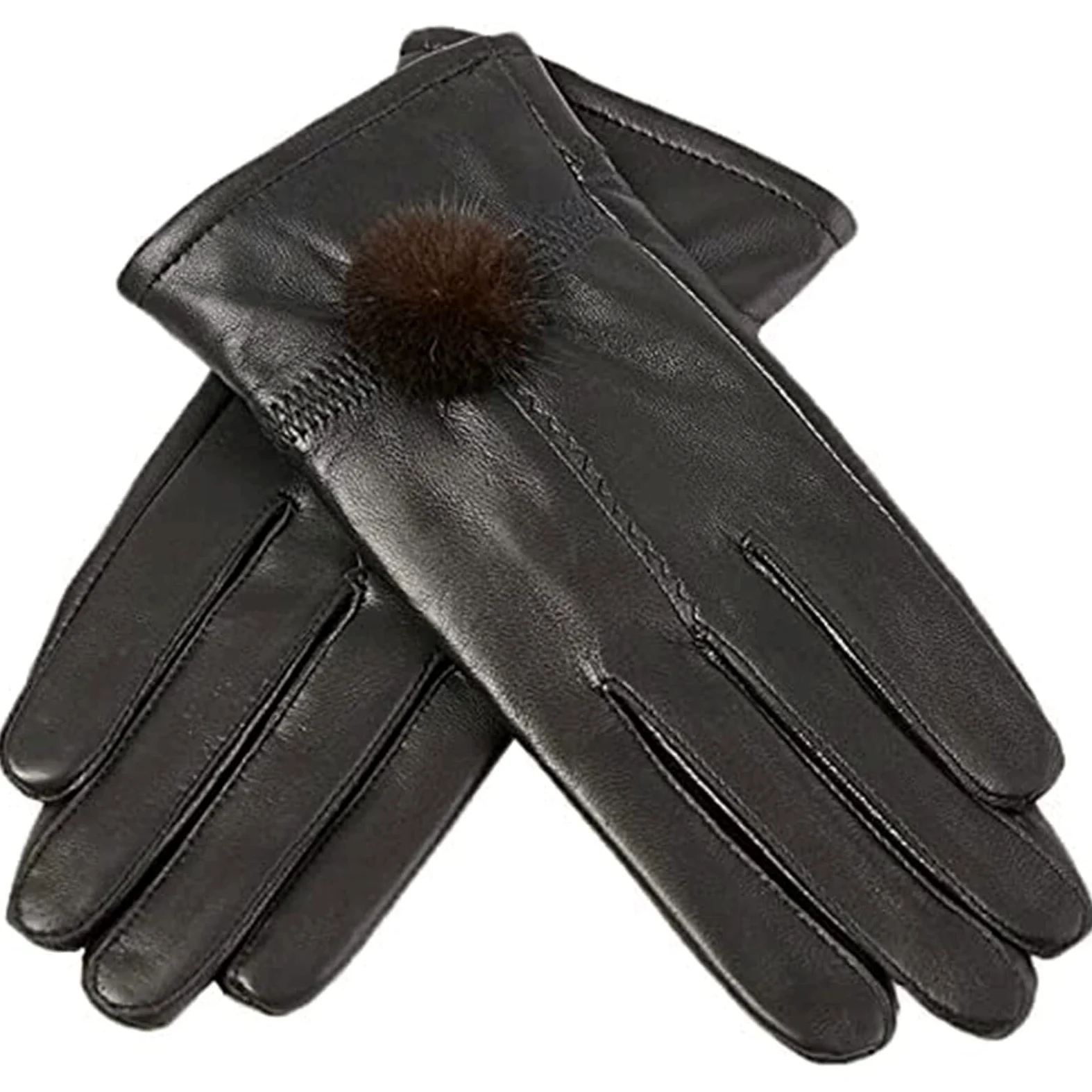 RUVOO Guantes Running Guantes De Invierno Conducción Al Aire Libre Montar Guantes Con Dedos Completos Guantes De Invierno Negros Guantes Deporte Hombre